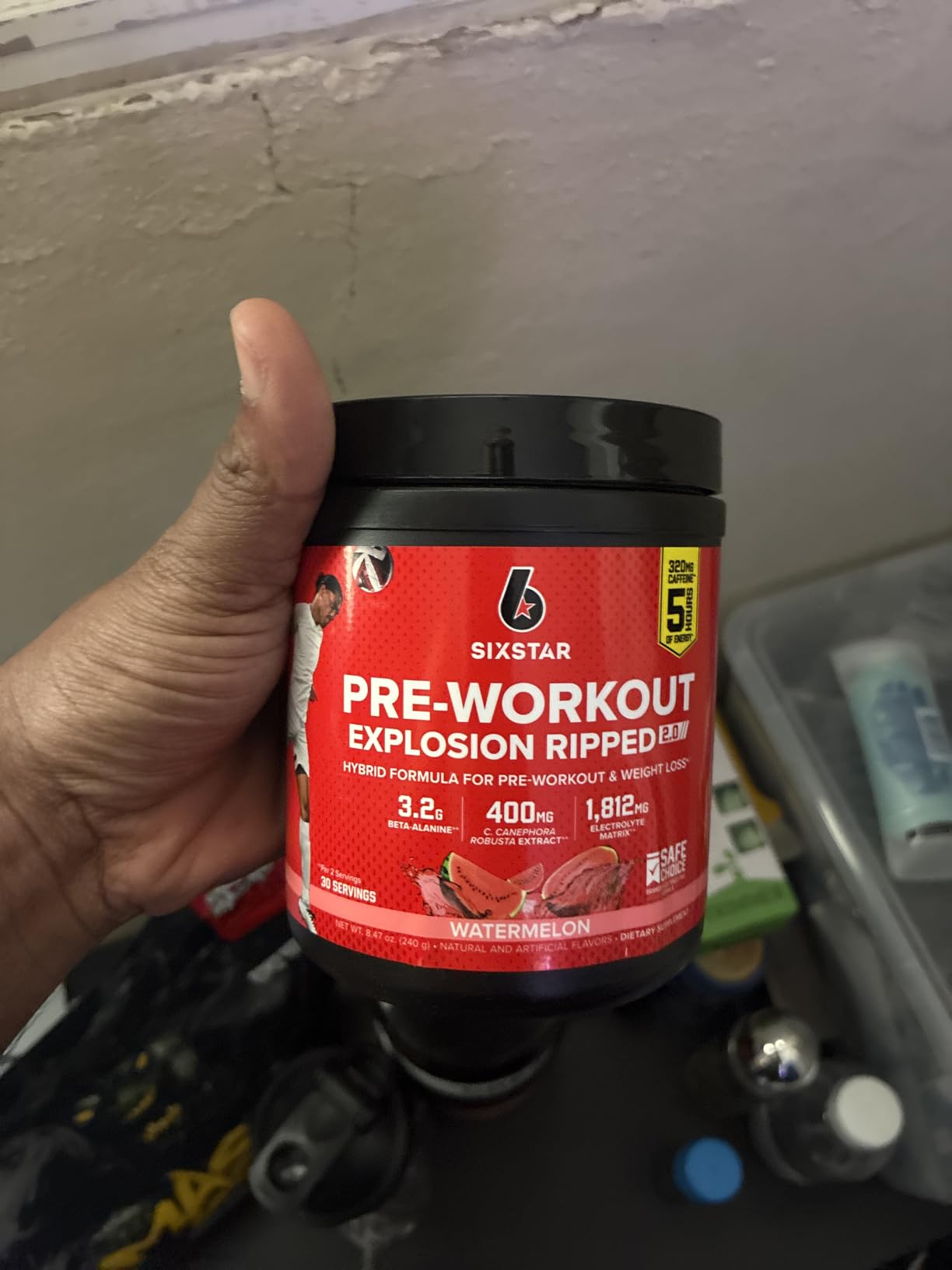 Six Star Pre-Workout Explosion, Watermelon (30 Servings) - Preworkout Energy Powder Supplement for Men & Women - Pre Workout Drink Mix with Creatine & Beta Alanine - Sports Nutrition Products customer photo 2