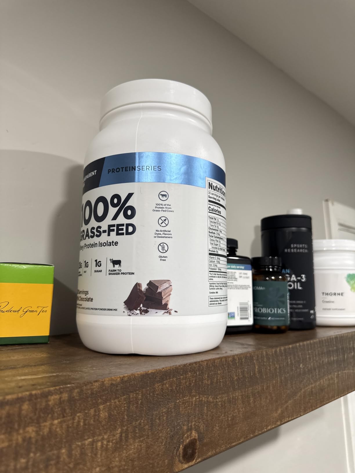 Transparent Labs Grass-Fed Whey Protein Isolate - Naturally Flavored, Gluten Free, 28g of Protein per Serving & 9 Amino Acids - 30 Servings, Milk Chocolate customer photo 2