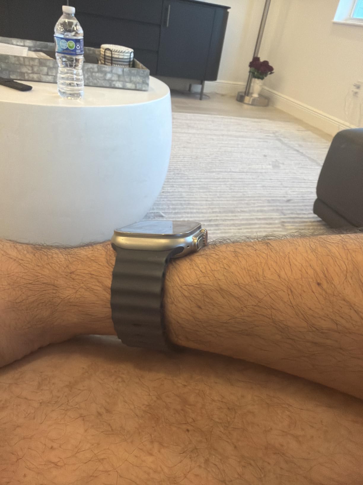 Apple Watch Ultra 2 [GPS + Cellular, 49mm] - Titanium Case with Blue Ocean Band (Renewed) customer photo 1
