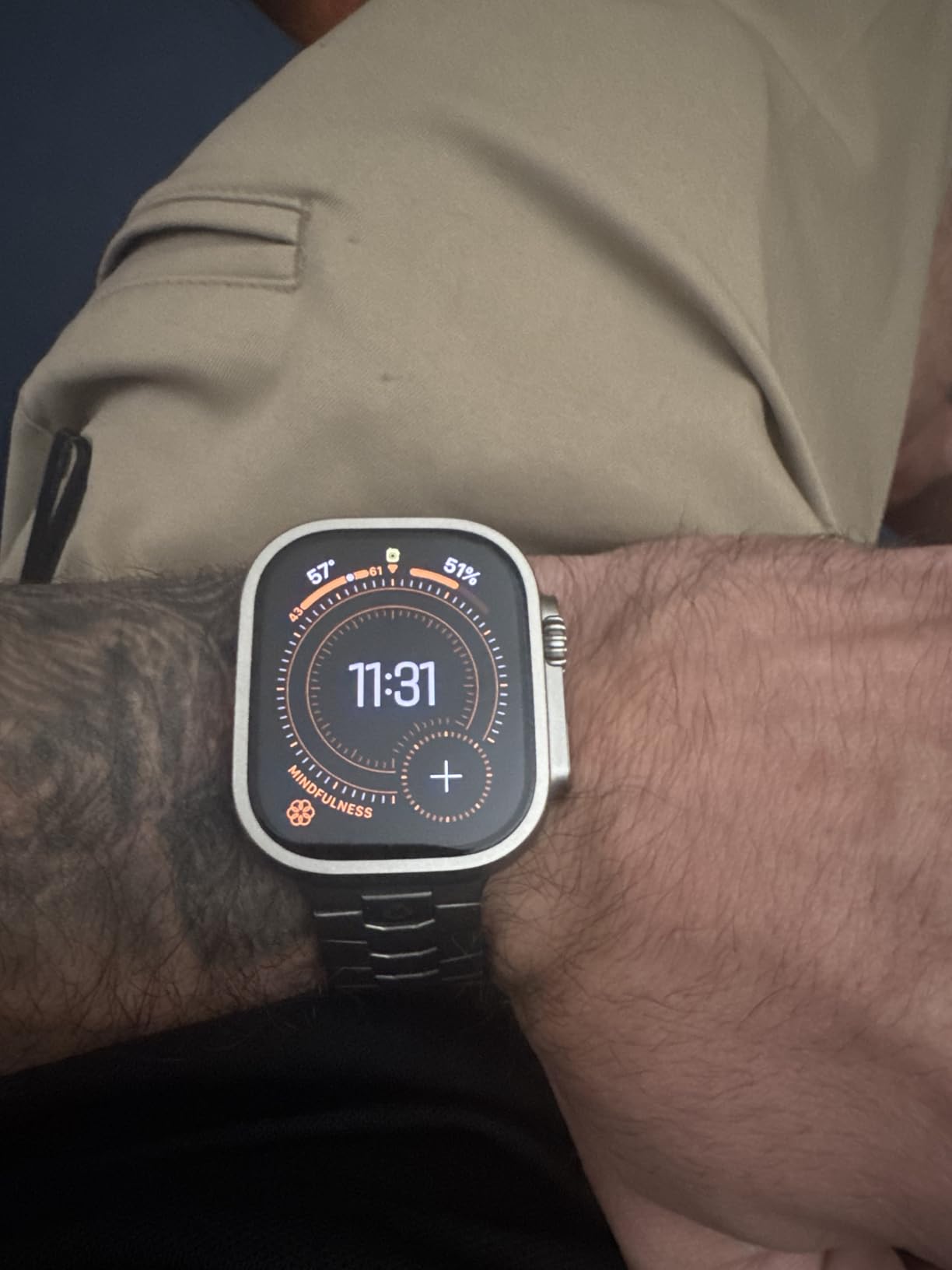 Apple Watch Ultra 2 [GPS + Cellular, 49mm] - Titanium Case with Blue Ocean Band (Renewed) customer photo 2