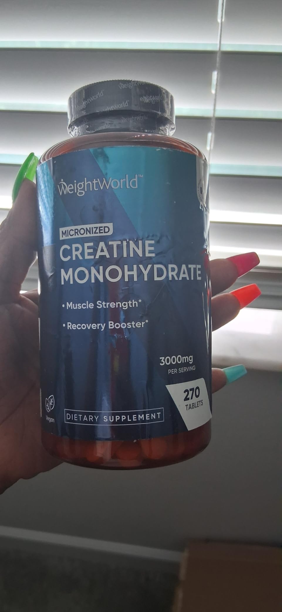 WeightWorld Sugar Free Creatine Gummies 5g (5000mg) | Pre & Post Workout Gummy | 90 Vegan Creatine Monohydrate Gummies for Men & Women (1 Month Supply) - 3 per Day | Non-GMO, Natural Lemon Flavor customer photo 1