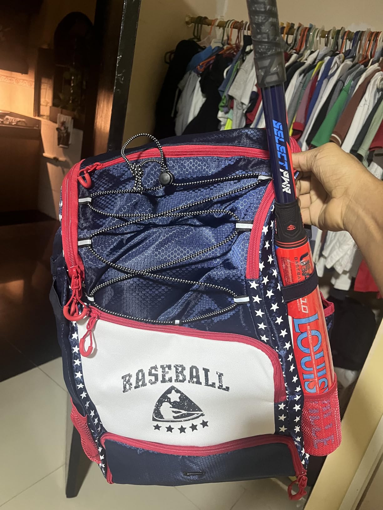 Baseball Bag for Youth & Adult with 4 Bat Sleeves - Softball Bat Bag with Shoe Compartment - Baseball Backpack for T-Ball, Softball Equipment, Baseball Gear customer photo 2
