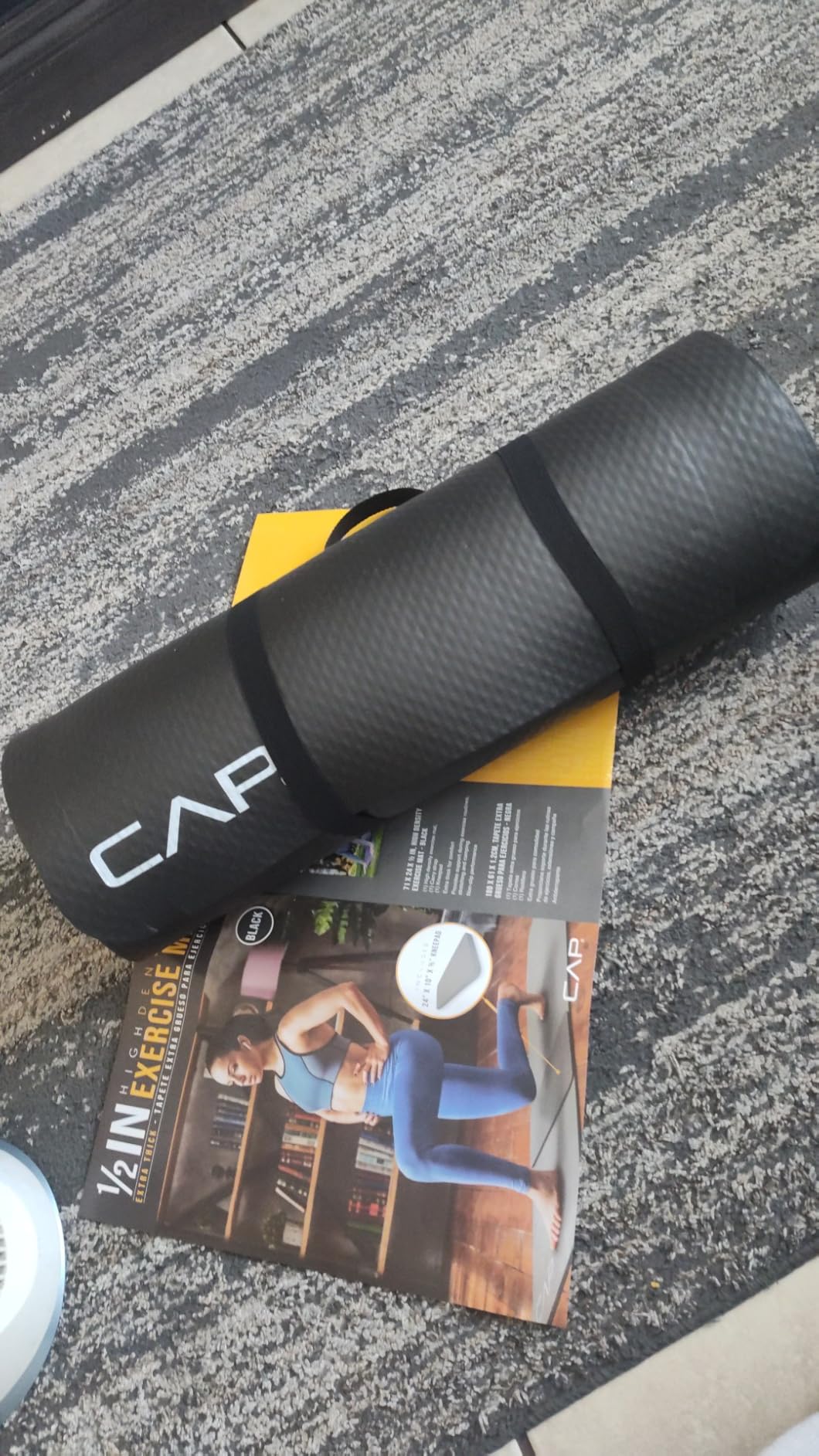 CAP Barbell 1/2-Inch High Density Exercise Yoga Mat with Strap customer photo 2