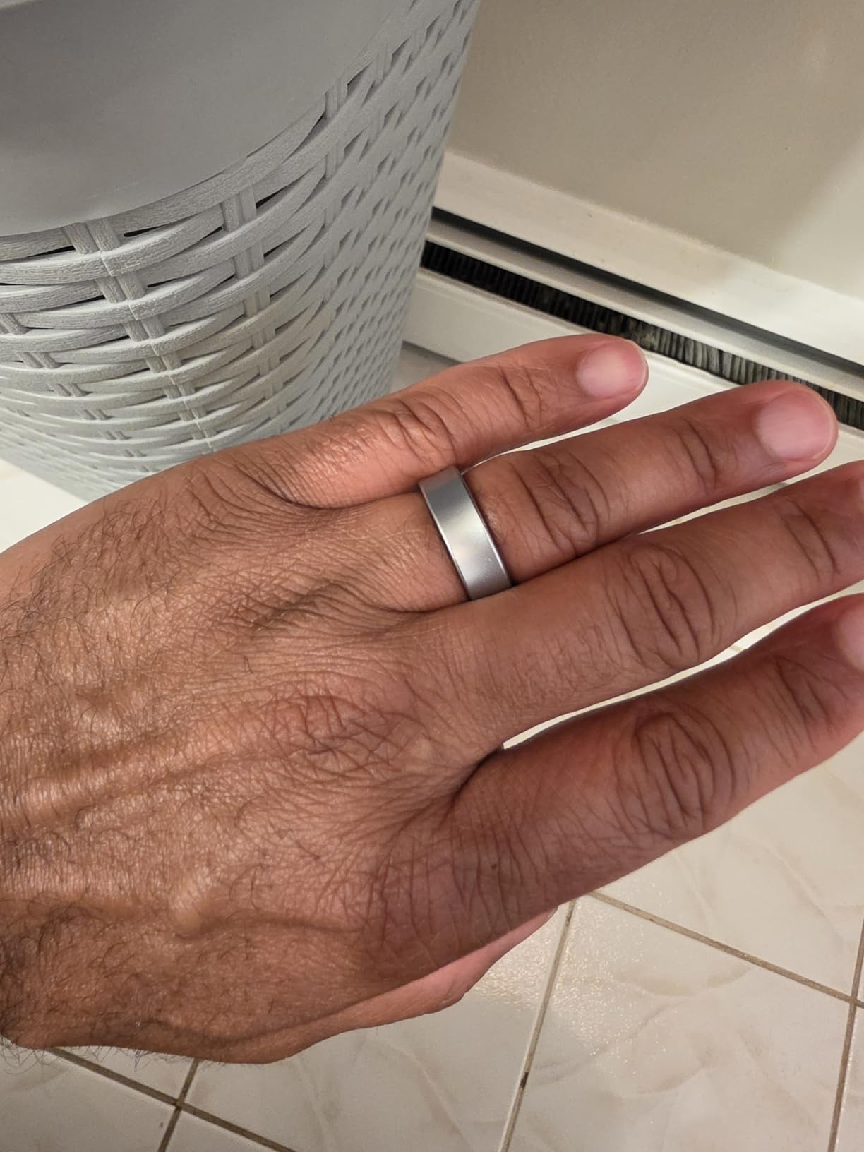 Samsung Galaxy Ring, AI Smart Ring, Size First w/Sizing Kit, No App Subscription, Fitness Monitor, Sleep Tracker, Up to 7-Day Battery, Size 7, Titanium Silver [US Version, 1Yr Manufacturer Warranty] customer photo 1