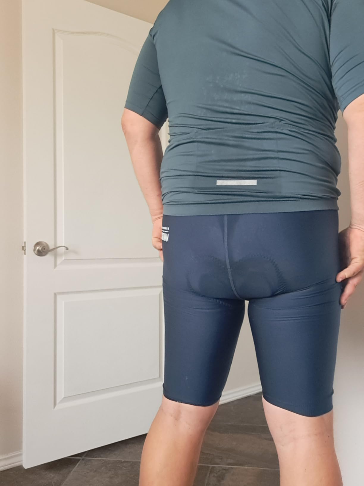 Mens Cycling Bib Shorts, Padded Breathable Bike Shorts Men Lightweight Bicycle Bibs Bike Tight for Road Gravel Biking customer photo 2