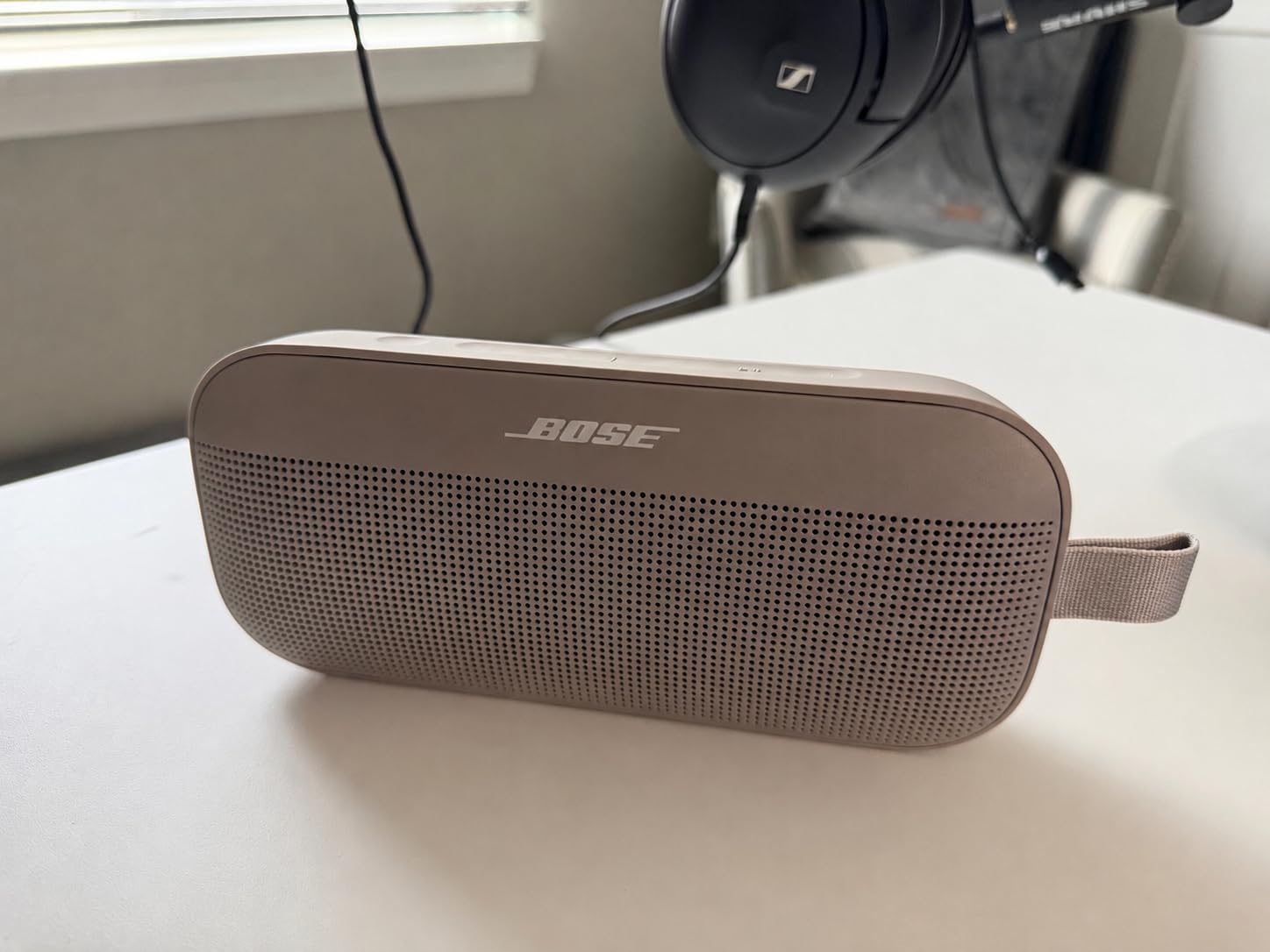 Bose SoundLink Flex Bluetooth Speaker (2nd Gen) - Portable Outdoor Speaker with Hi-Fi Audio, Waterproof and Dustproof, USB-C, Up to 12 Hours Battery Life, Blue Dusk customer photo 1