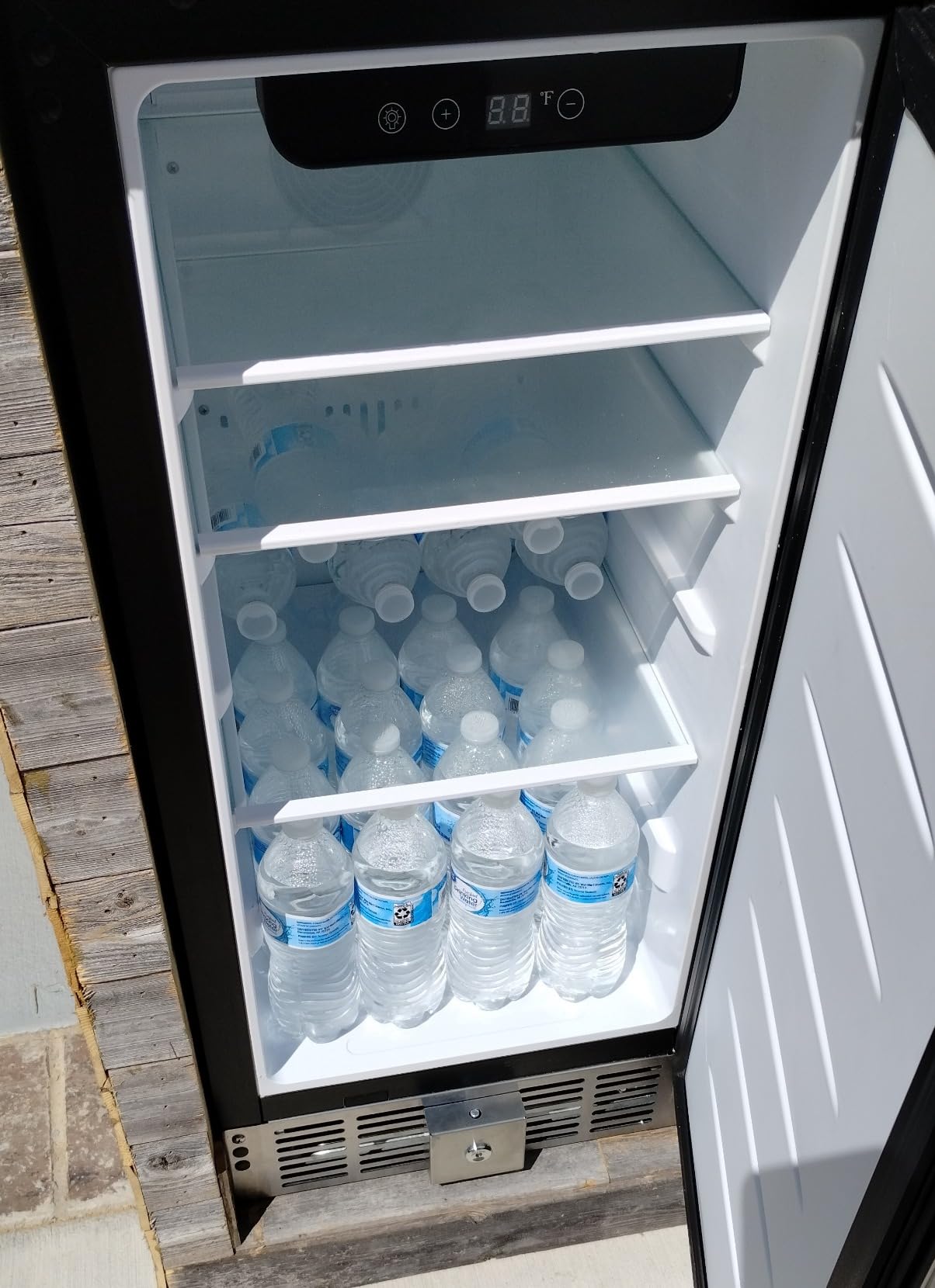 Icyglee 24 Inch Under Counter Drawer Fridge, Stainless Steel Beverage Refrigerator Built-In For Home & Commercial Use, Outdoor Refrigerator for Soda, Beer, Wine customer photo 1