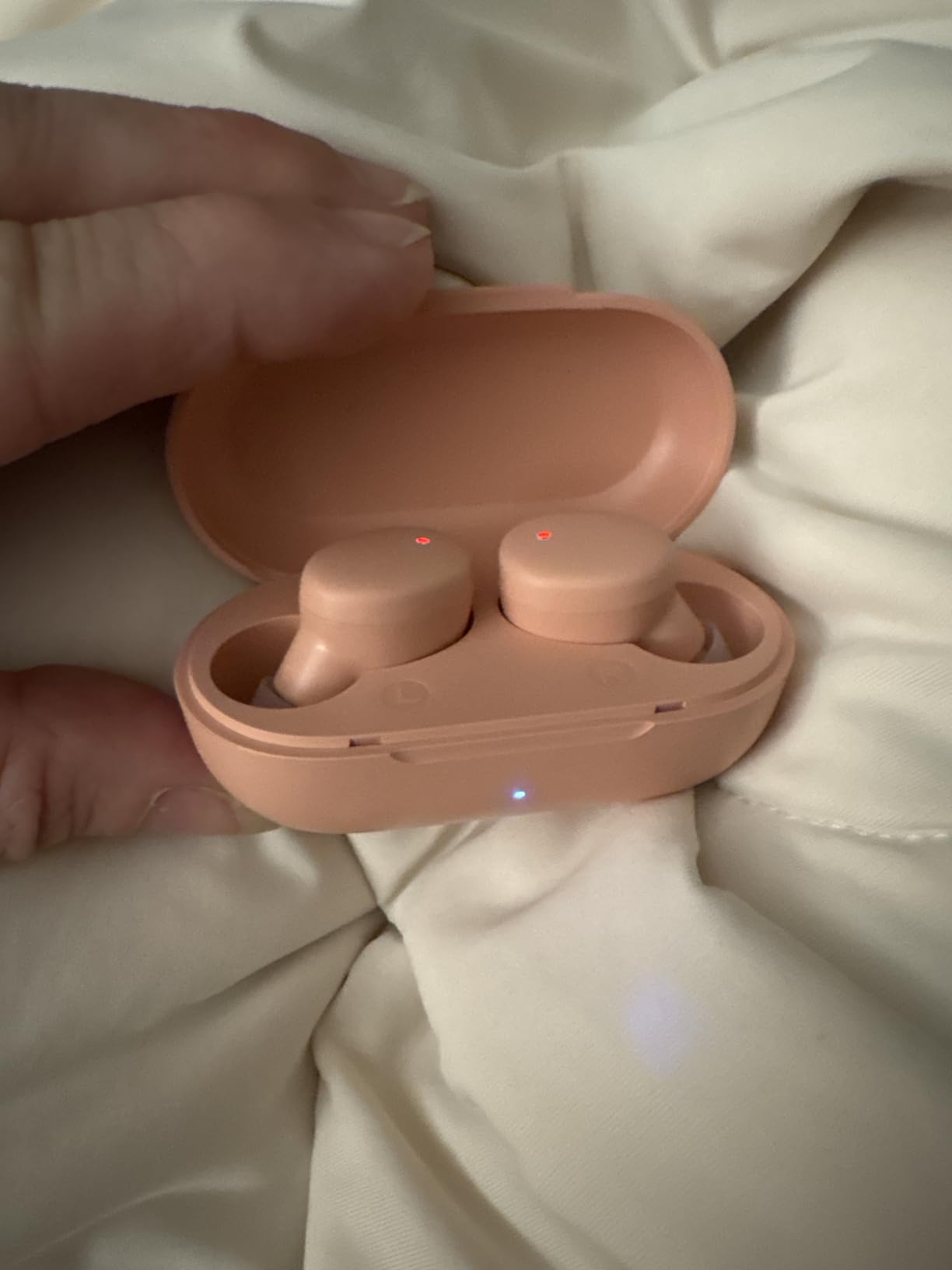 MOZOTER S8 Mini Wireless Earbuds Bluetooth 5.3 in Ear Light-Weight Headphones,60Hrs Playtime Ear Buds with Charging Case,Bluetooth Headsets,Premium Sound with Deep Bass for Sport-Pink customer photo 1