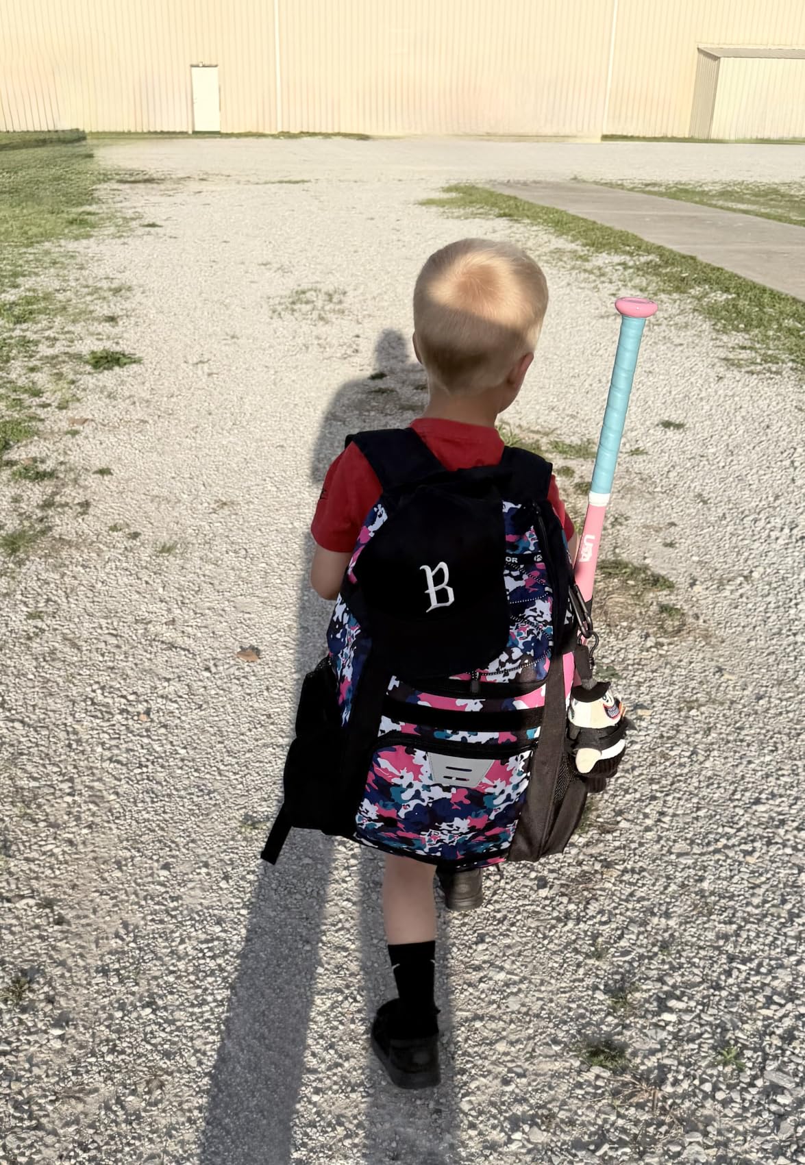 KAVIGOR Youth Baseball Bag, Softball Bag for Girls & Boys, Kids Tball Backpack with Shoes Compartment customer photo 1