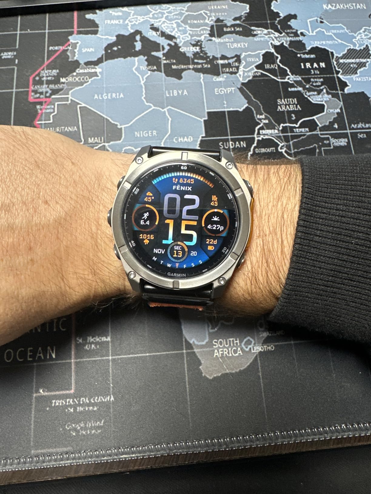 Garmin fēnix 8 - 47 mm, AMOLED, Sapphire, Premium Multisport GPS Smartwatch, Long-Lasting Battery Life, Dive-Rated, Built-in LED Flashlight customer photo 2