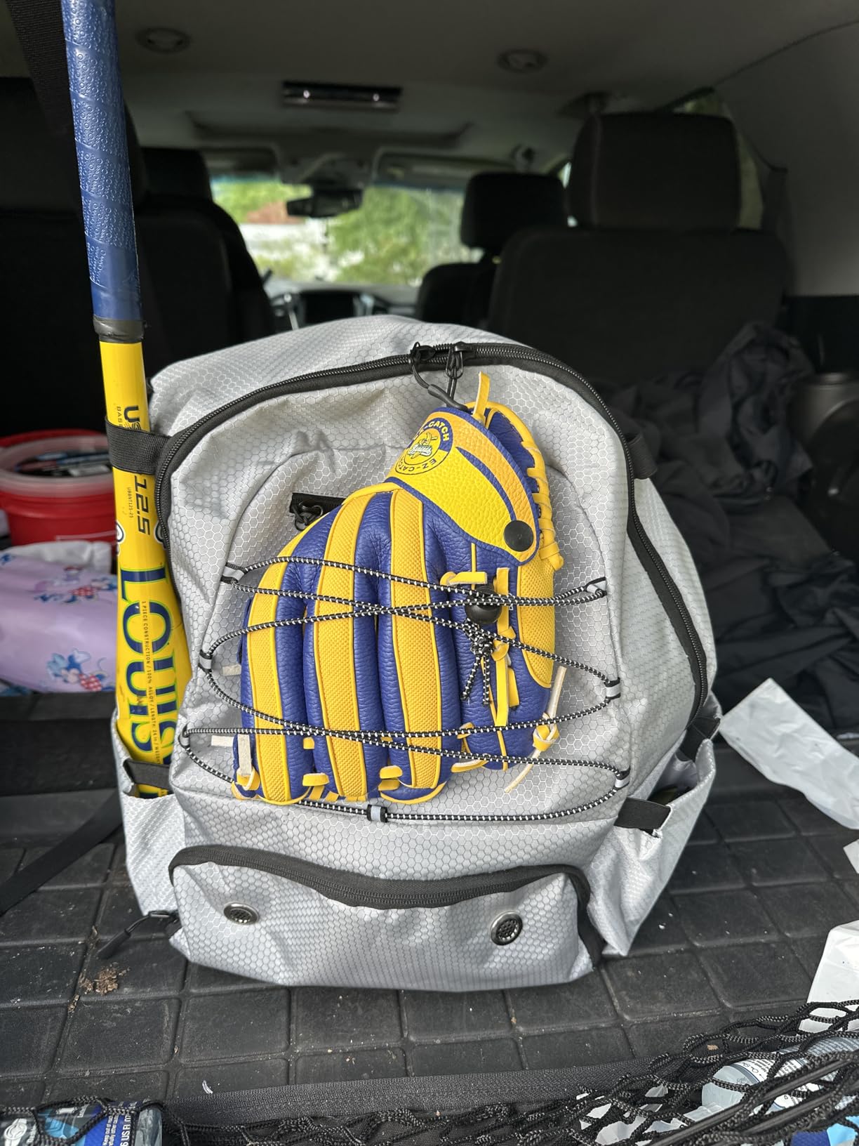 MATEIN Baseball Bat Bag for 4 Bats with Ball Pocket, Lightweight Youth Baseball Backpack with Shoe Compartment, Large Capacity Softball Equipment Bag with Fence Hook for TBall Gear, Helmet, Glove customer photo 1
