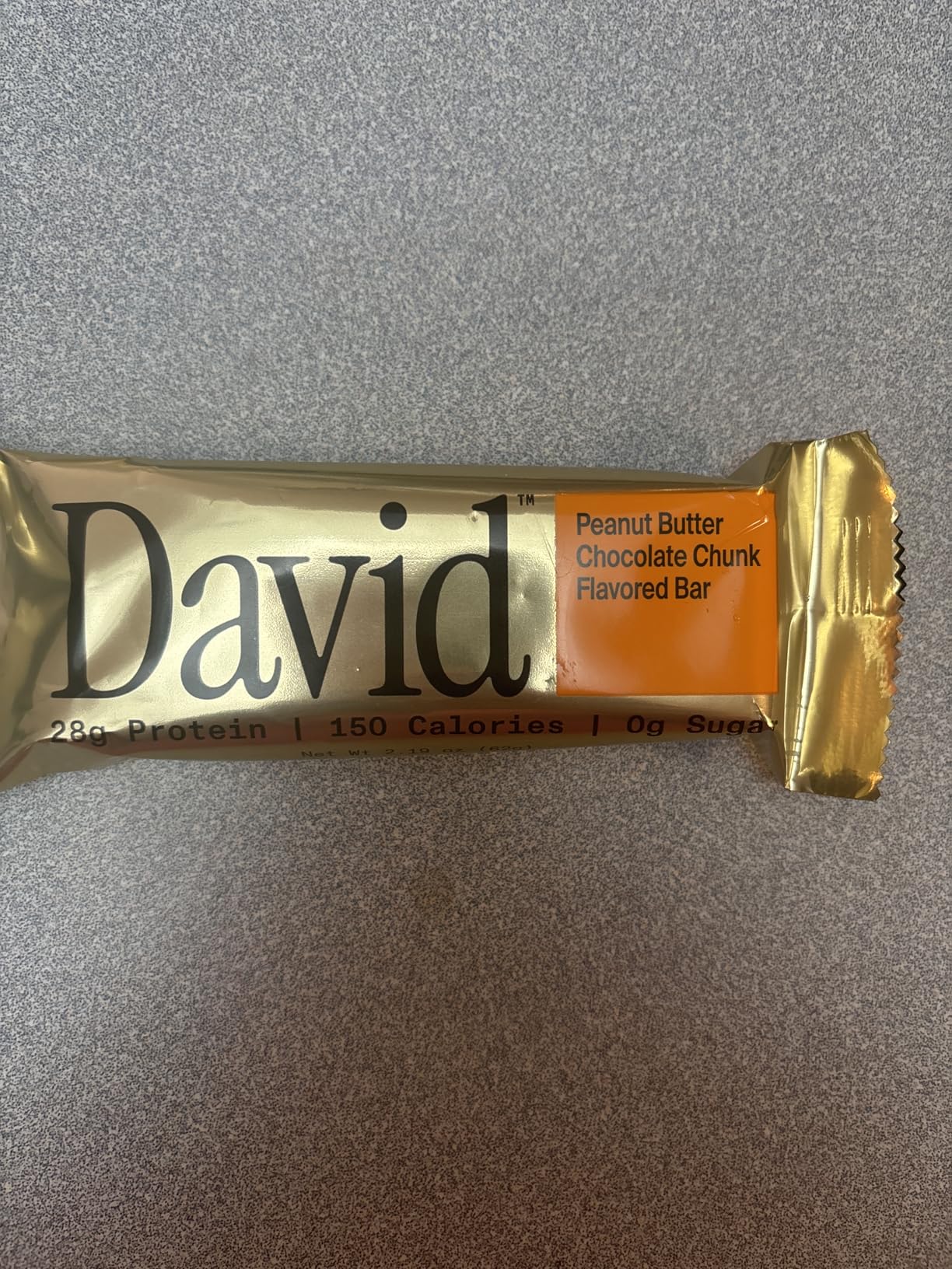 David High Protein Bars - 0g of Sugar, Low Carb, Gluten Free - 28g of Protein, 150 Calories - On-The-Go Snack - Peanut Butter Chocolate Chunk Flavor, Pack of 12 customer photo 2