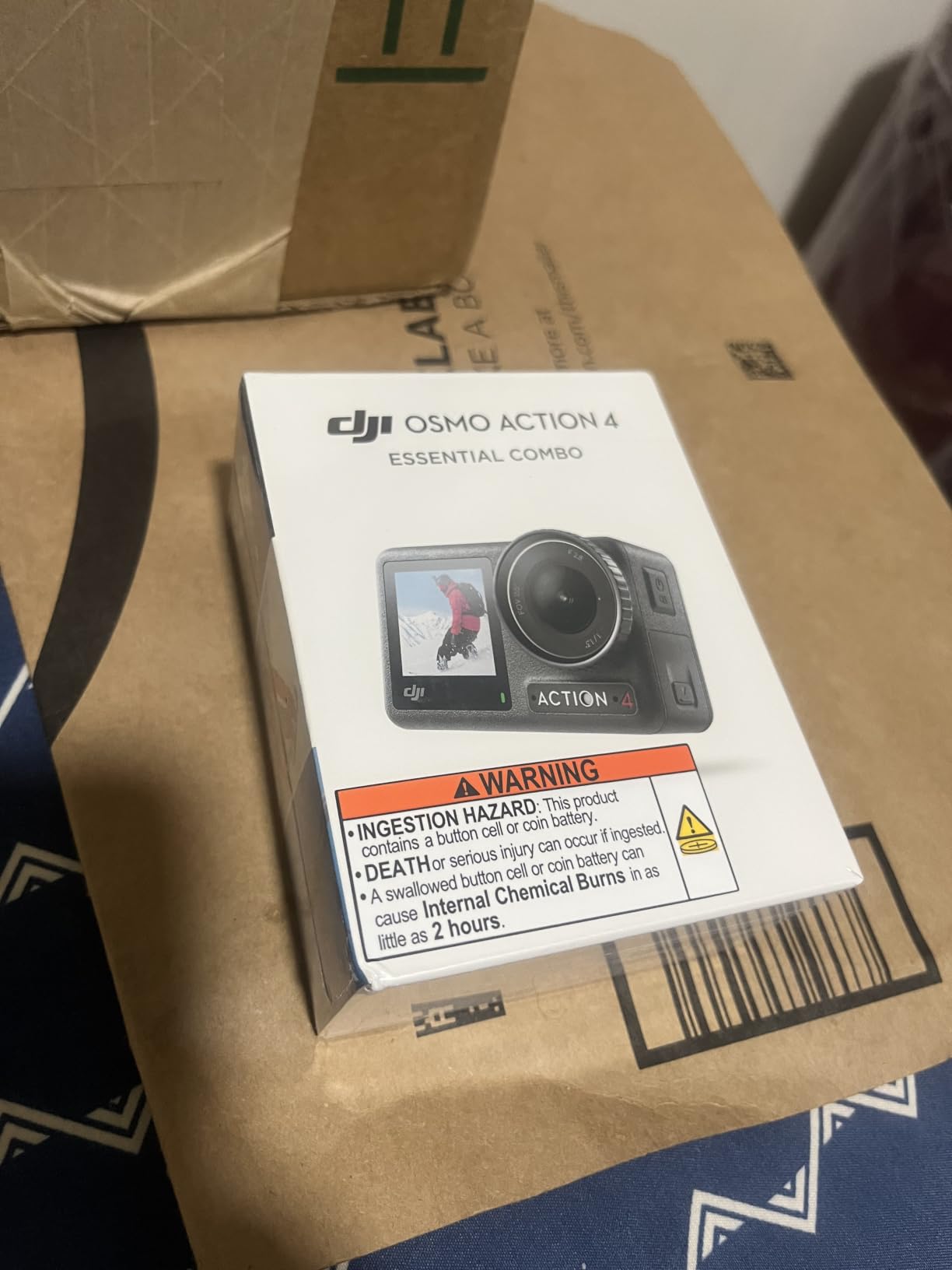 DJI Osmo Action 4 Essential Combo - Waterproof Action Camera with 1/1.3