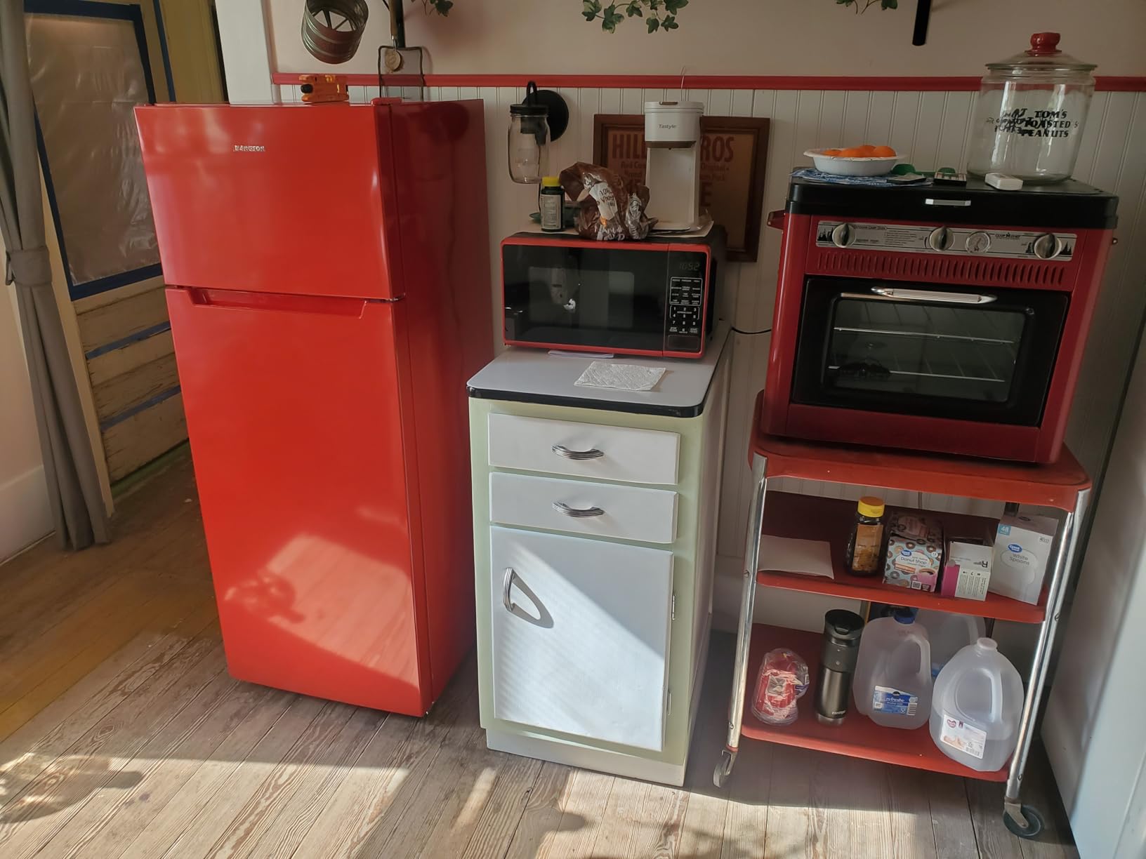 BANGSON 7.7 Cu.Ft Refrigerator with Top Freezer Apartment Size, Fridge for Small Spaces, Office, Energy Saving Low Noise Adjustable Thermostat, Black customer photo 2