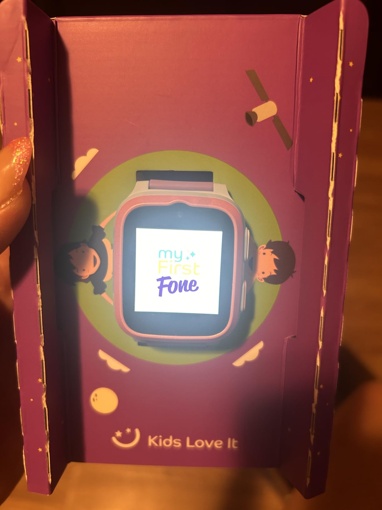 myFirst Fone S3+ Kids Smart Watch 4G GPS Watch Phone for Kids, Smartwatch with eSIM, Video Voice Call, 2MP Camera, GPS Tracking, Text, Waterproof eSIM Dual Band, Gift for Boys Girls Age 8-12 customer photo 1