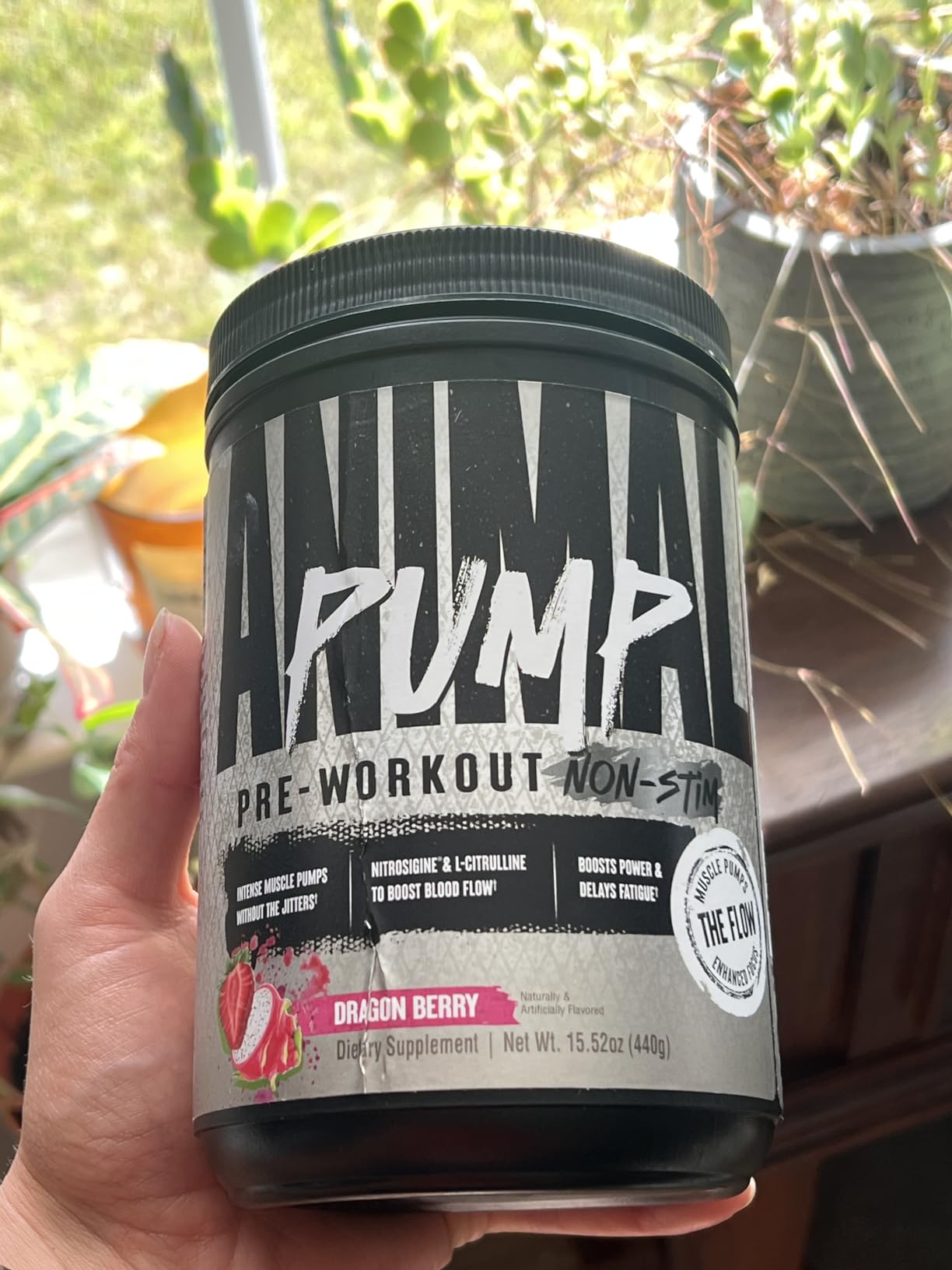 Animal Pump NS Stim-Free Pre-Workout - 6g L-Citrulline + 1.5g Nitrosigine for Pumps, Beta-Alanine & Electrolytes for Endurance, Caffeine-Free Focus, Men & Women - Dragon Berry, 20 Servings customer photo 1