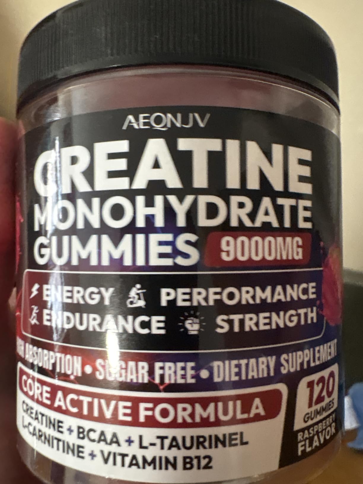 Creatine Gummies Monohydrate Complex, Pre-Workout for Men & Women, Creatine Gummy with L-Taurine, BCAA 2:1, B12/6 for Muscle Support, Enhance Strength, Energy Boost-120 Count customer photo 2