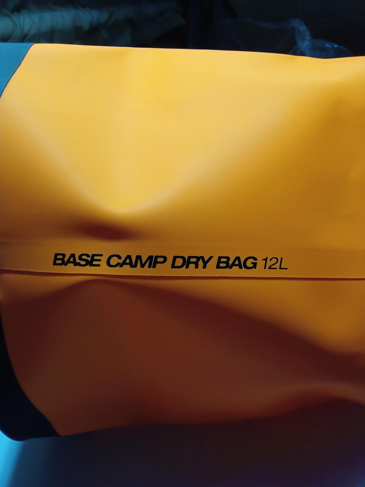 The North Face Base Camp Dry Bag - Roll-Top Waterproof Stuff Sack, Ideal for Camping Gear & Kayak Accessories, Summit Gold/TNF Black, 12 Liters customer photo 2