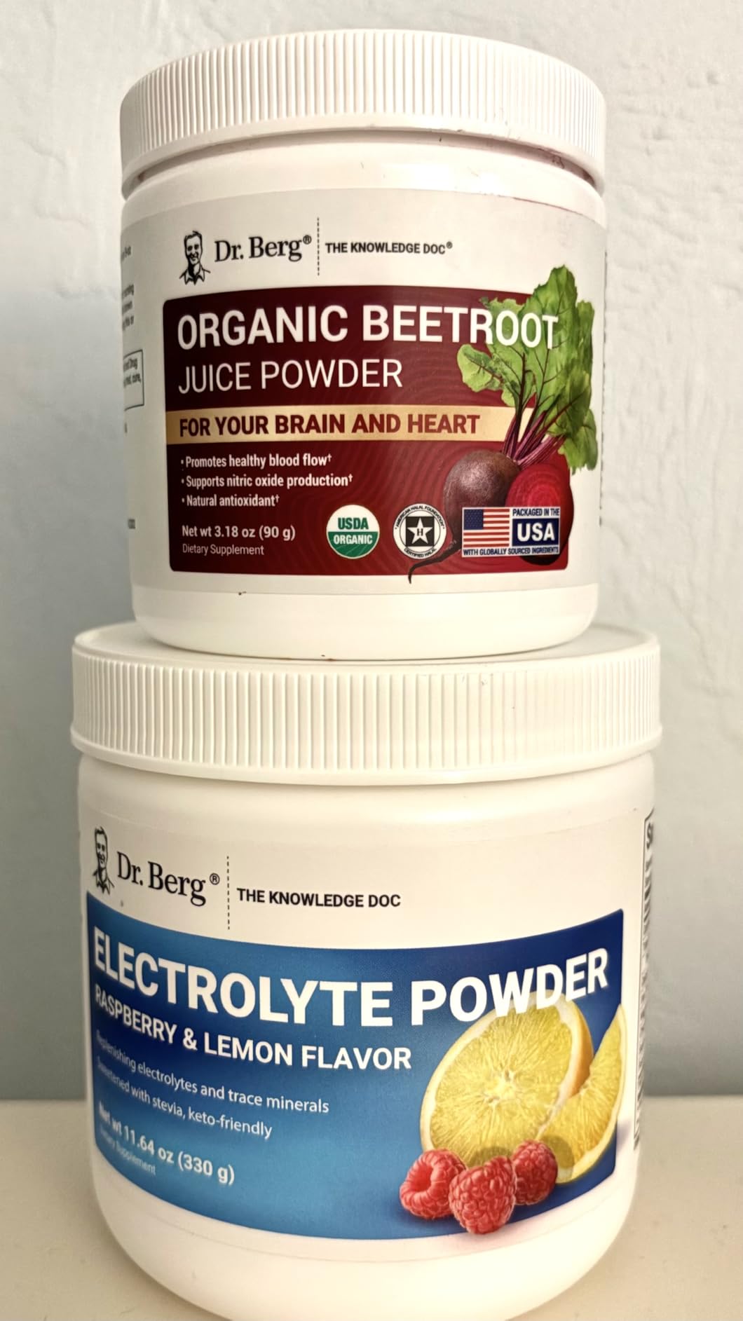 Dr. Berg Raw Organic Beet Powder from Real Earth-Grown Beets - USDA Certified Organic Beet Root Powder to Support Nitric Oxide Levels, Energy, Blood Flow, & Heart Health* - 30 Servings customer photo 2