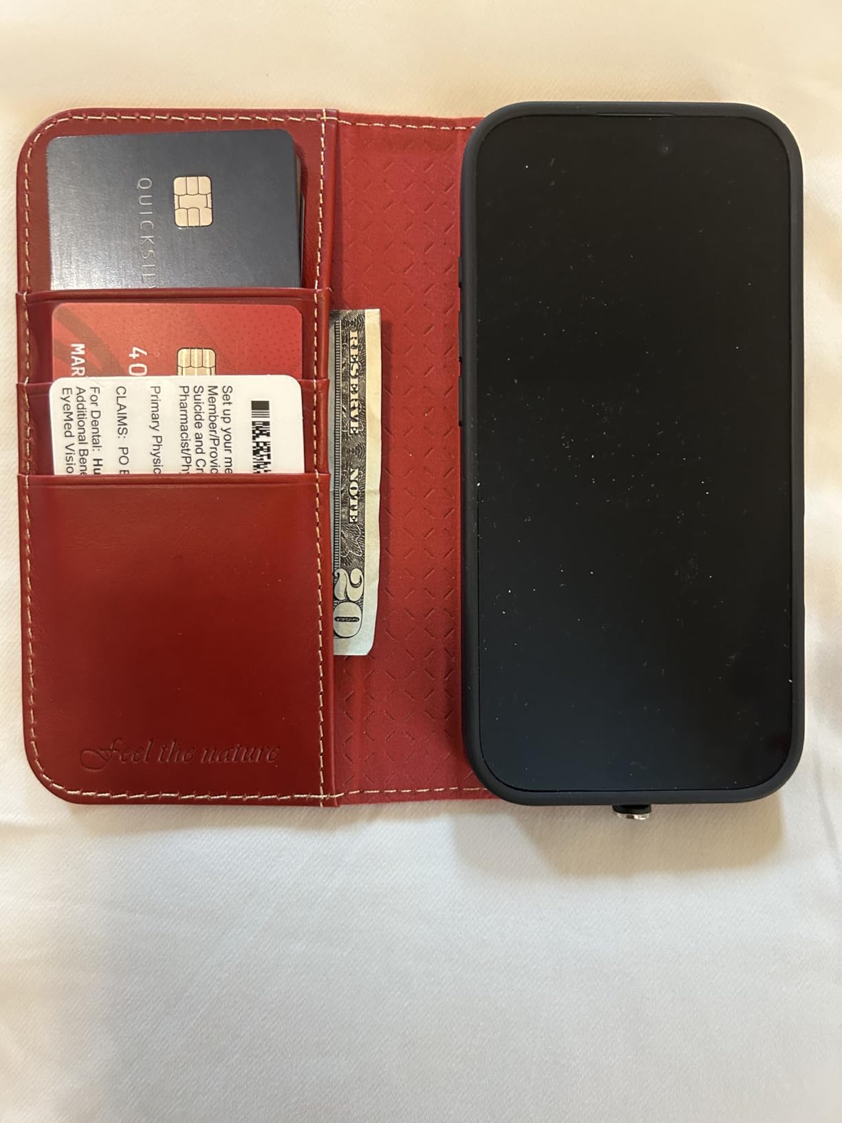 SHIELDON Genuine Leather Case Wallet for iPhone 17 6.3-inch 5G 2025 | Foldable, Magnetic Closure, Kickstand, RFID Blocking Credit Card Holder, Shock-Absorbent Phone Cover - Retro Brown customer photo 1