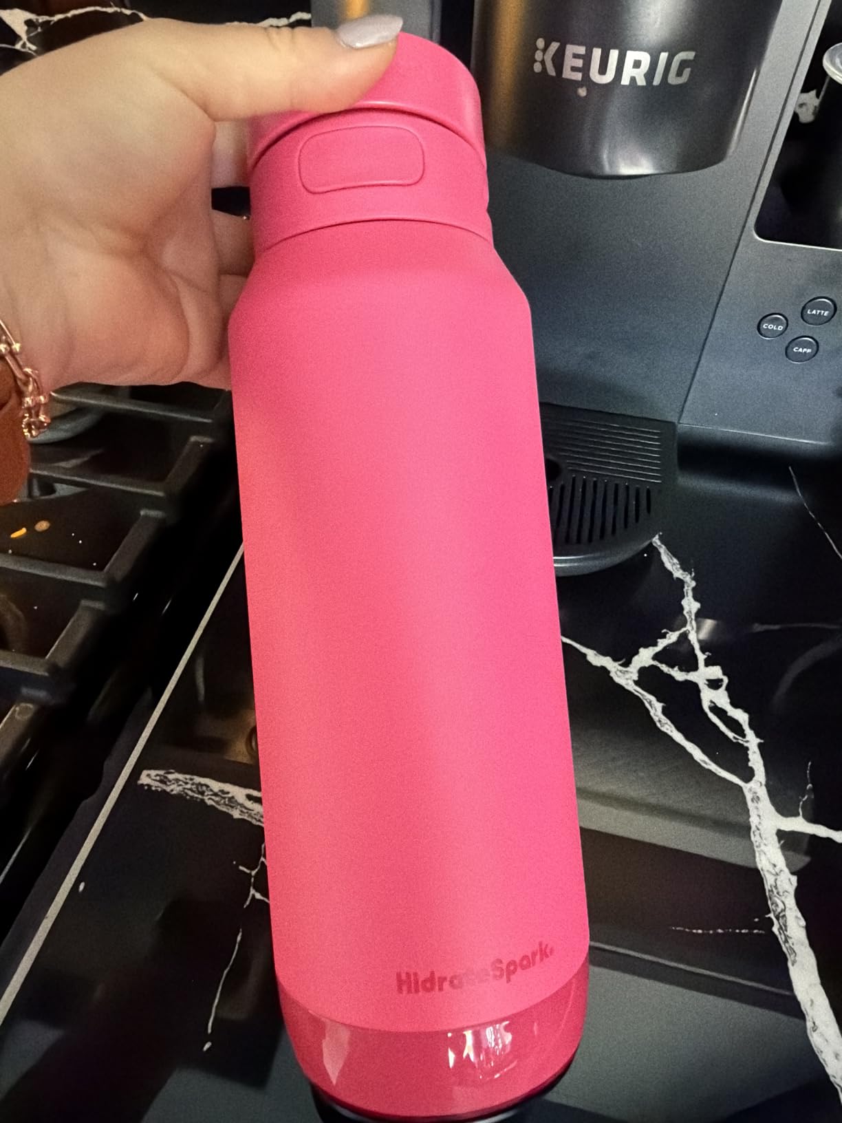 HidrateSpark PRO 2 21 oz Chug - Smart Hydration Bottle with Clinically Accurate Water Tracking & Extended Battery Life - Syncs with Apple Health, Fitbit, Smart Rings & Watches customer photo 2