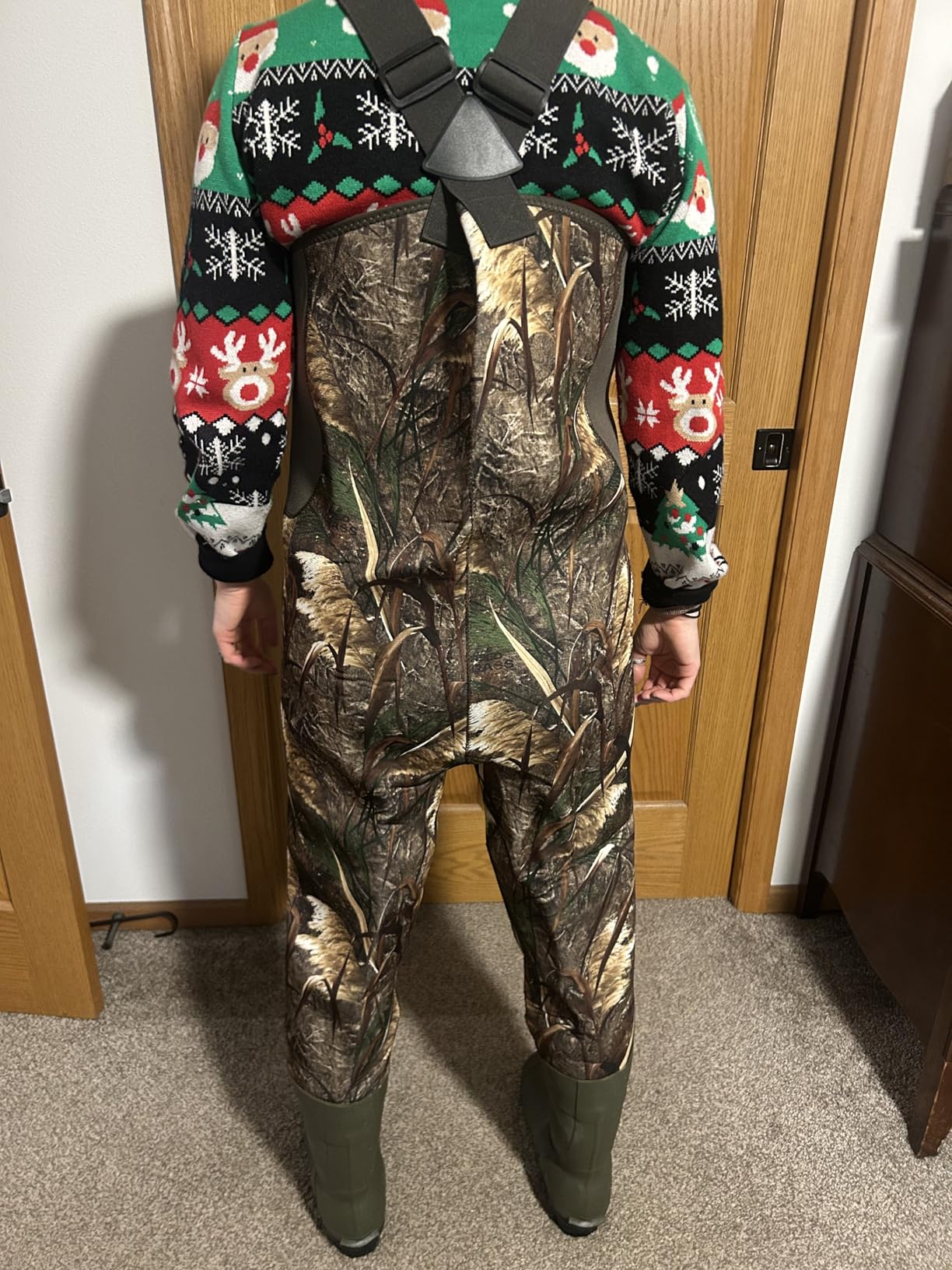 Trudave Hunting Waders with Boot Hanger & 800GRAM Insulation, 6mm Waterproof Neoprene Camo Wader, 100% Waterproof and Warm customer photo 1