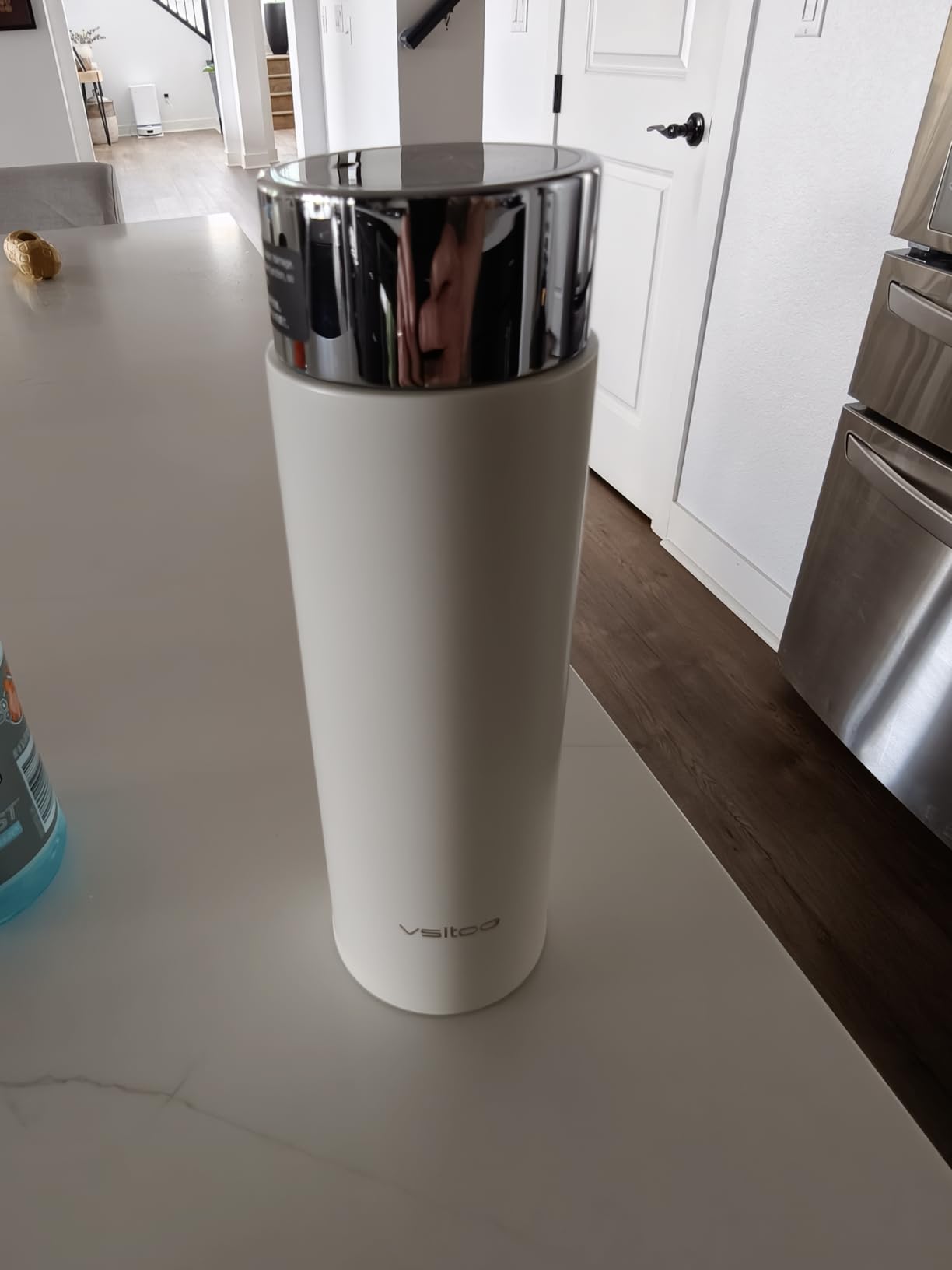 Vsitoo S1 Lite 15oz AI Self-Cleaning Insulated Mini Water Bottle for Purse | Auto UV-C, 30-Day Battery, Magnetic, 304 Stainless Steel, IPX7, BPA-Free, Leak-Proof, Smart Display, Gift for Women Men customer photo 2