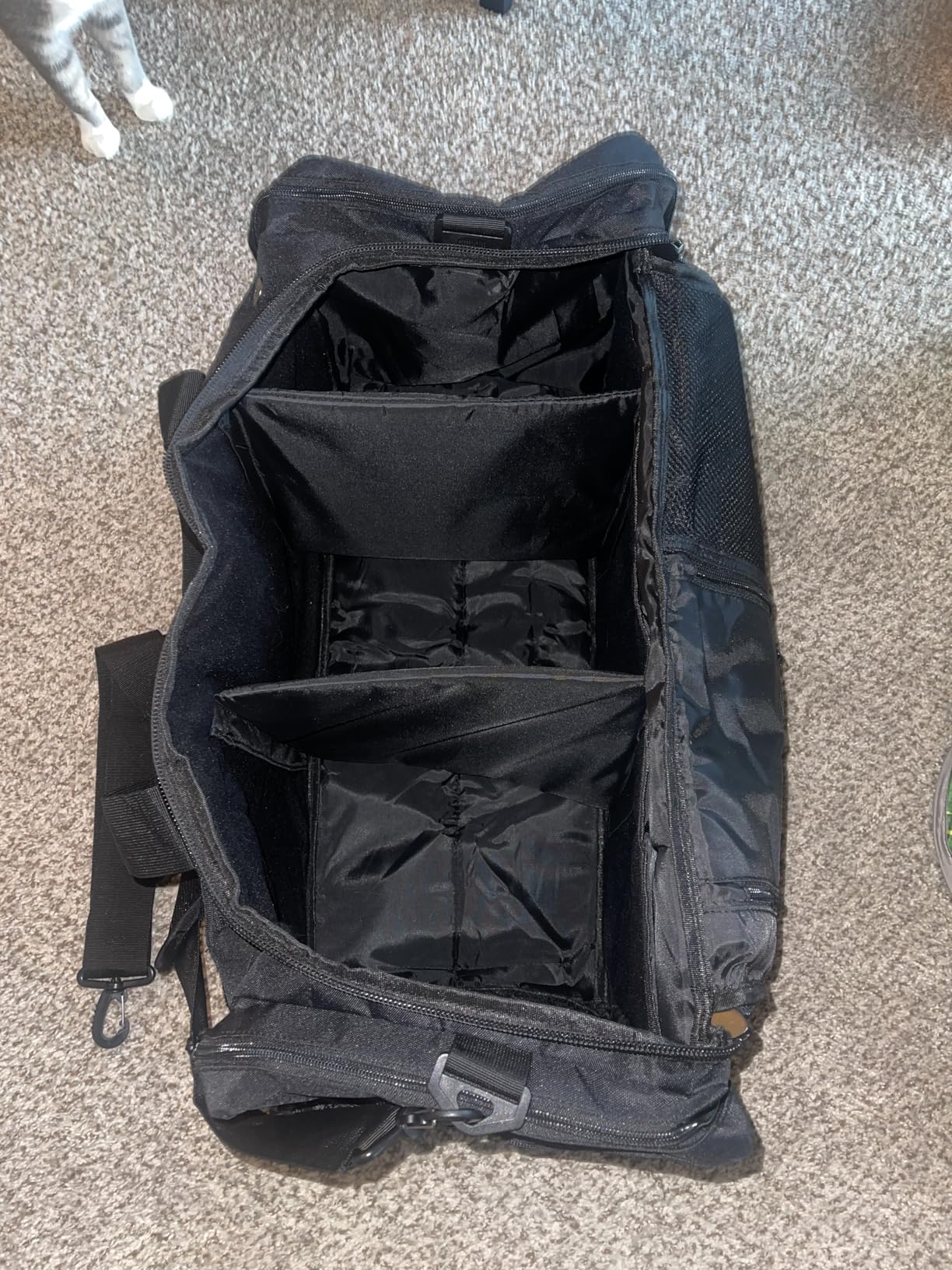 65L Large Duffle Bag for Men & Women - Tactical Gym Bag for Travel Weekender Large Sports Bag for Hockey Football Baseball Soccer Basketball & Team Training, Black customer photo 1