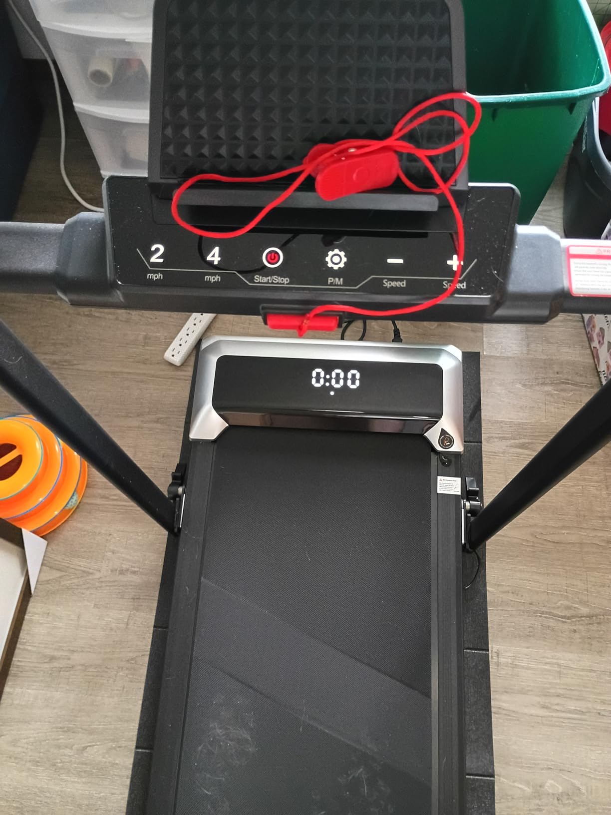TOPUTURE Walking Pad Treadmill with 12% Incline, 6 in 1 Folding Treadmill with Adjustable Handle Bar for Home/Office, Under Desk Treadmills Portable Walking Pad with App, Remote Control & LED Display customer photo 2