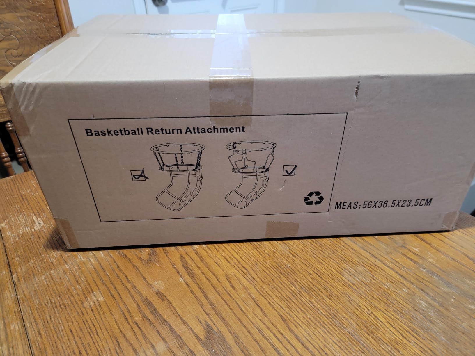 KingDolly 360° Swivel Track Basketball Return Attachment, Basketball Rebounder with 3 Anti-Slip Buckles, Ball Return for Basketball Hoop for Solo Practice, Shooting Training Indoor/Outdoor customer photo 1