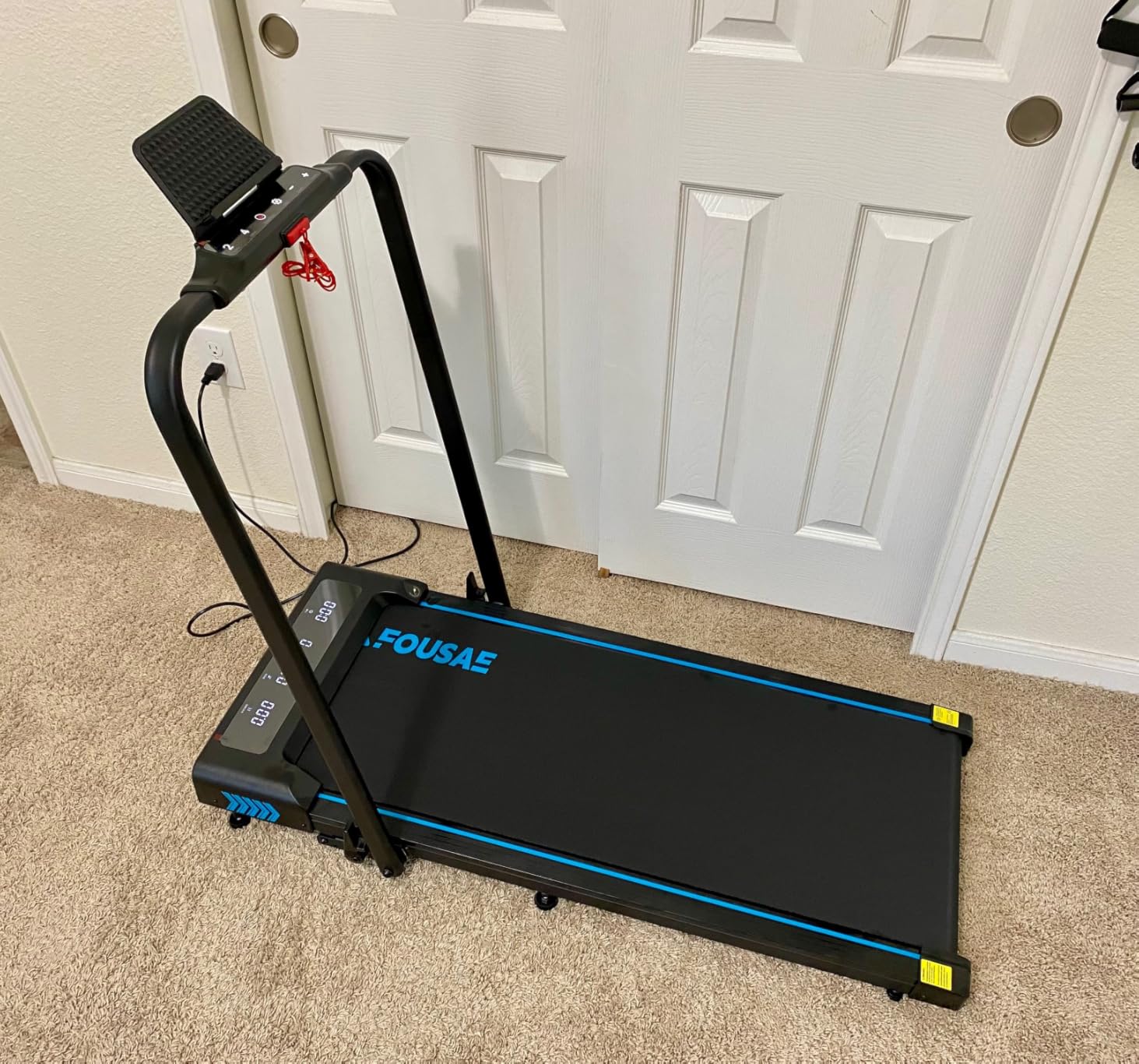 Treadmills for Home, App Compatible, 5 in 1 7.5MPH Foldable Treadmill with 10% Incline, 3.0HP Brushless Drive, 12 HIIT Programs, Full Screen LED Display, 400 LBS Weight Capacity customer photo 1