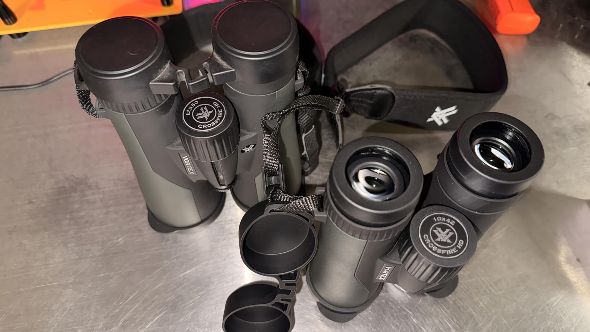 Vortex Crossfire HD 10x42 Binoculars (Mossy Oak Bottomland) | HD Optics, Tripod Adaptable, Waterproof, Fogproof, Shockproof, Included GlassPak Harness - Unlimited, Unconditional Warranty customer photo 1