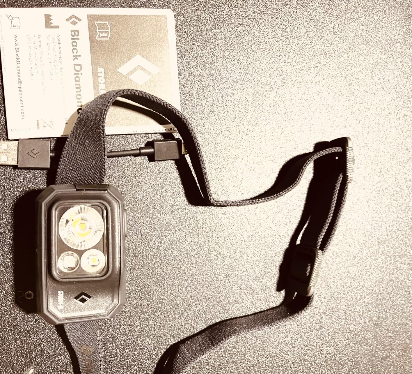 BLACK DIAMOND Storm 500-R Rechargeable Headlamp, 500 Lumens, Micro-USB Charging, Waterproof & Compact, Camping, Hiking, Running customer photo 1