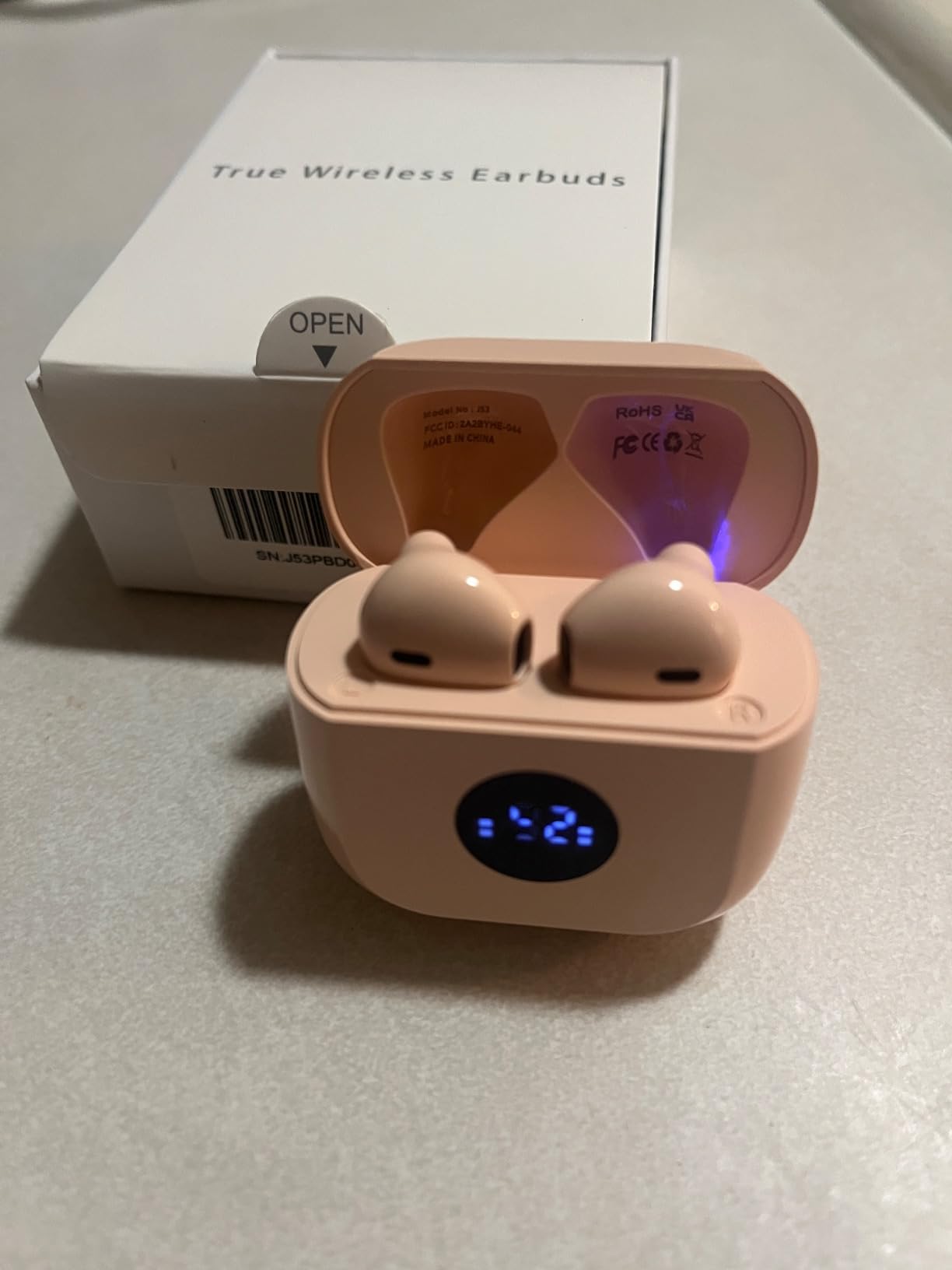Jxrev 2026 Wireless Earbuds, Bluetooth 5.4 Headphones with ENC Noise Canceling Mics, in-Ear Earphones Deep Bass Stereo, IP7 Waterproof Wireless Headphones for Android iOS customer photo 1