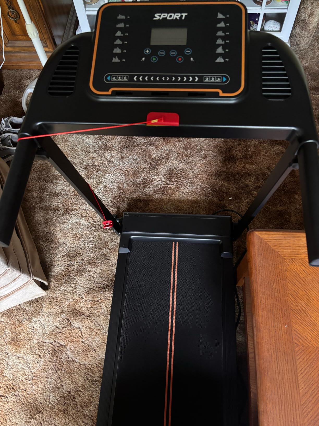 Treadmills for Home Walking Pad - Foldable Treadmill Under Desk with Handle Bar 0.6-6.2 MPH Portable Folding Pads Compact Running Machine Quiet Lightweight customer photo 1