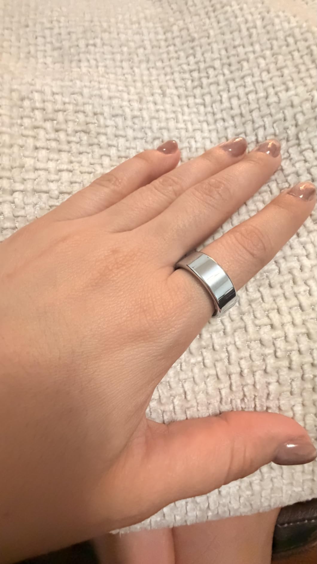 Smart Ring for Women Men, Fitness Tracker Ring with Free App No Subscription Fee, 7 Days Battery Life, Sleep Monitor, Heart Rate & Step Tracker, IP68 Waterproof, Android/iOS Compatible (Rose Gold, 6) customer photo 2