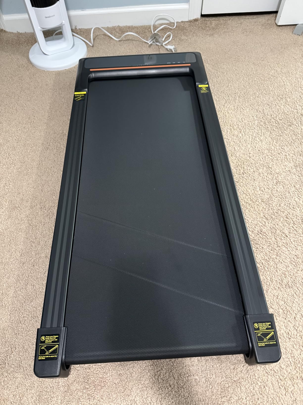 Walking Pad Treadmill with Auto Incline 12%-12Level, Quiet BLDC EvoDrive, Under Desk Treadmill for Home Office, Extra-Large Belt, Full Metrics Display, Quadra Cushion, App Control, 300lbs Capacity customer photo 1