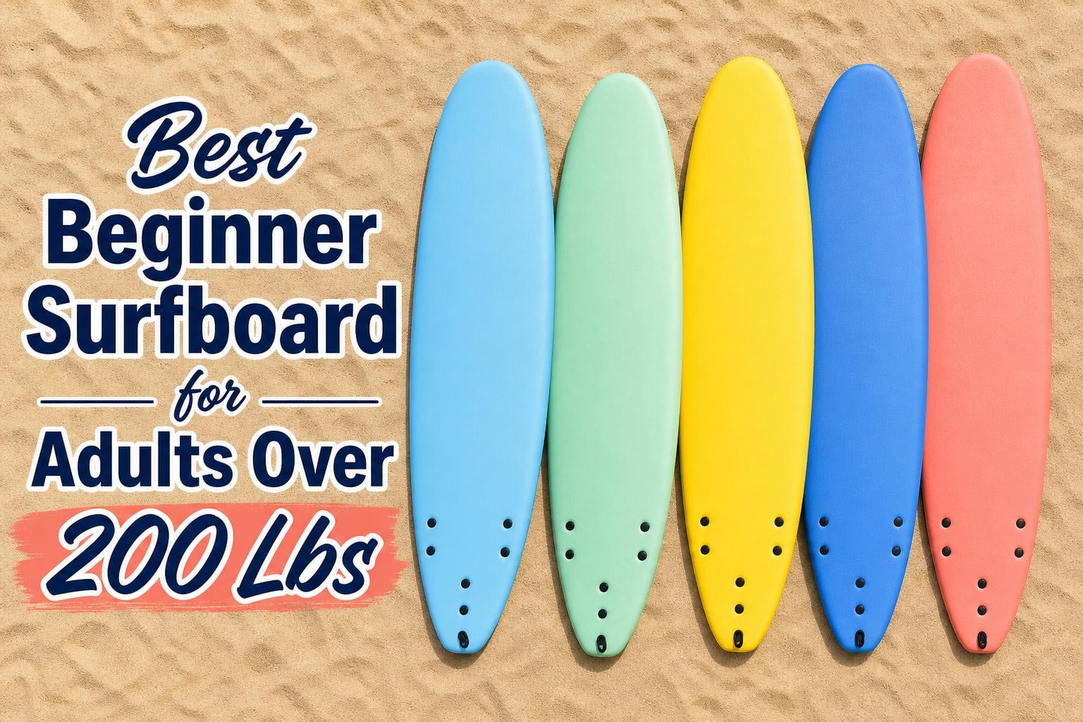 Best Beginner Surfboard for Adults Over 200 Lbs