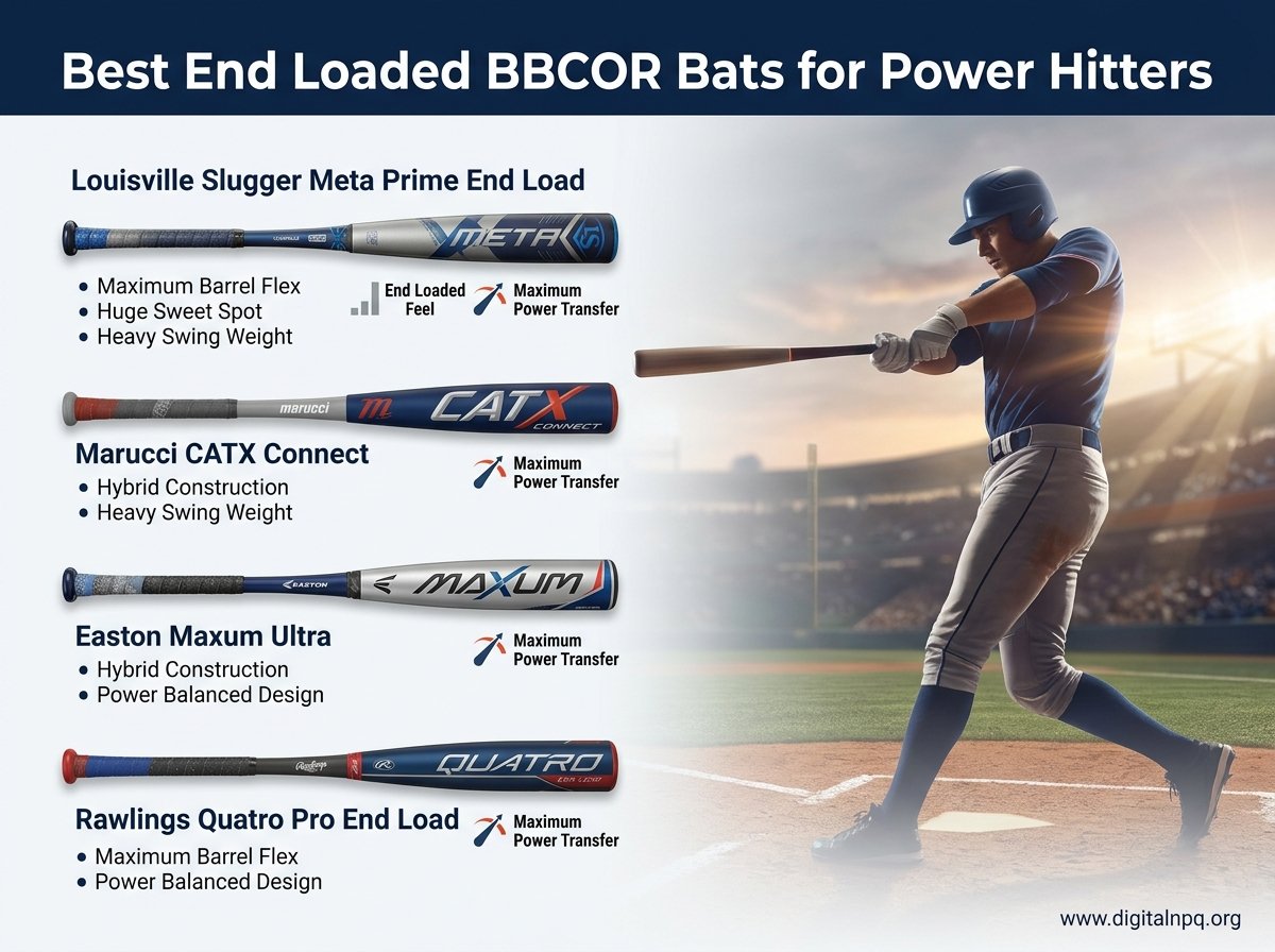 Best End Loaded Bbcor Bats for Power Hitters
