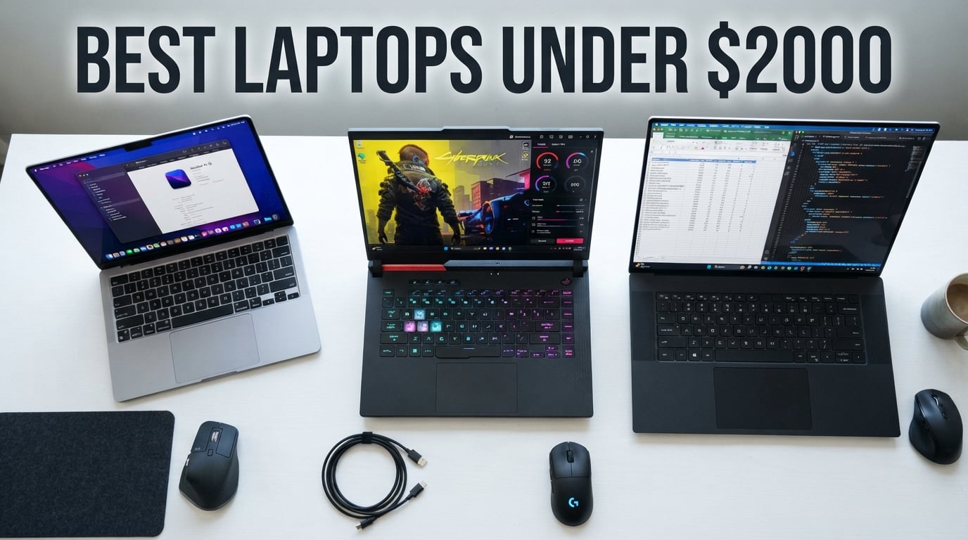Best Laptops Under $2000