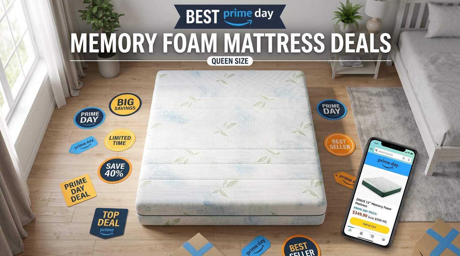 Best Amazon Prime Day Memory Foam Mattress Deals 2026
