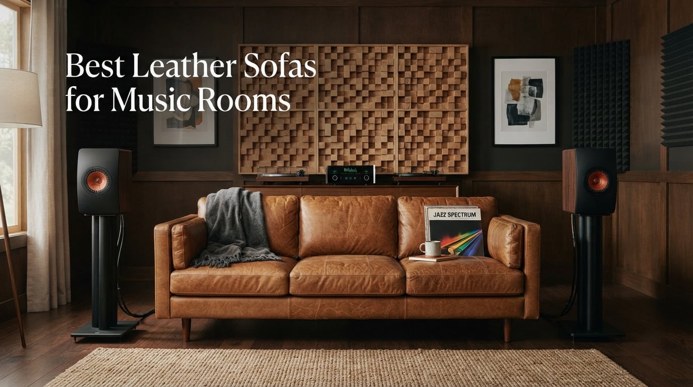 Best Leather Sofas for Music Rooms
