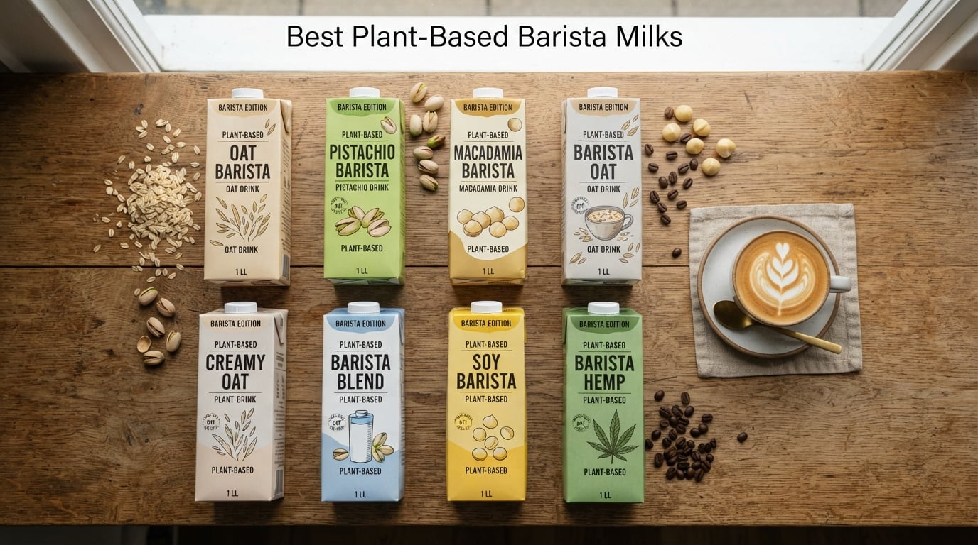 8 Best Plant-Based Barista Milks (2026) Tested for Lattes and Latte Art