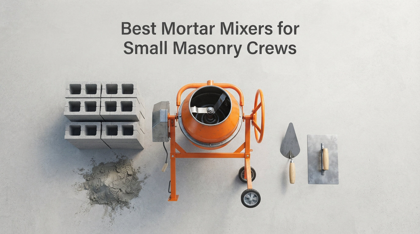 12 Best Mortar Mixers for Small Masonry Crews (August 2026)