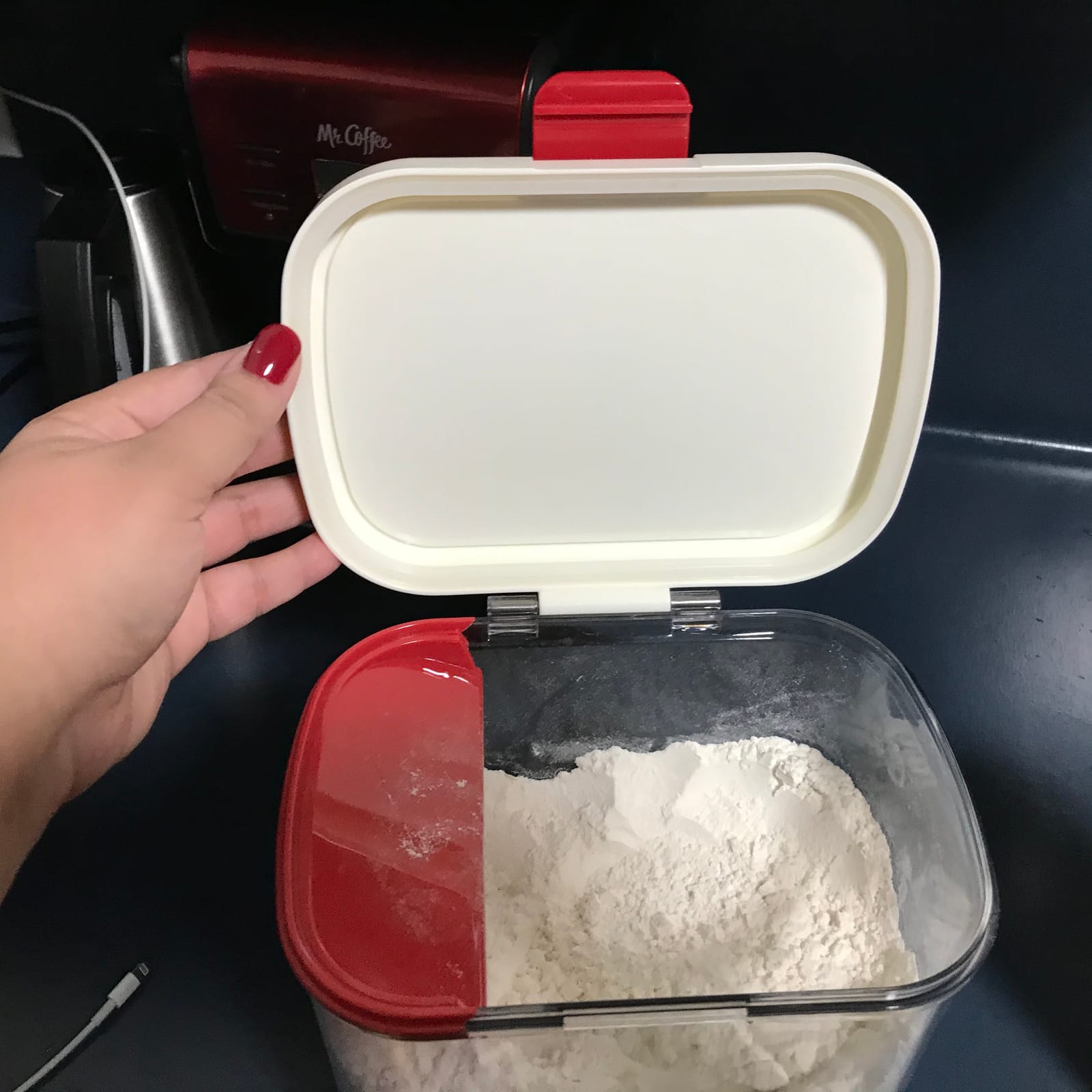 PrepSolutions Flour Keeper - Airtight Storage Container for Flour, Sugar & Dry Goods, 5 lb Capacity, BPA-Free, Easy Pour Design customer photo 1