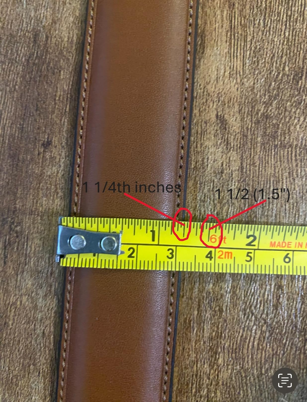 Perry Ellis Men's Portfolio Timothy Leather Belt (Available in Big & Tall) customer photo 1