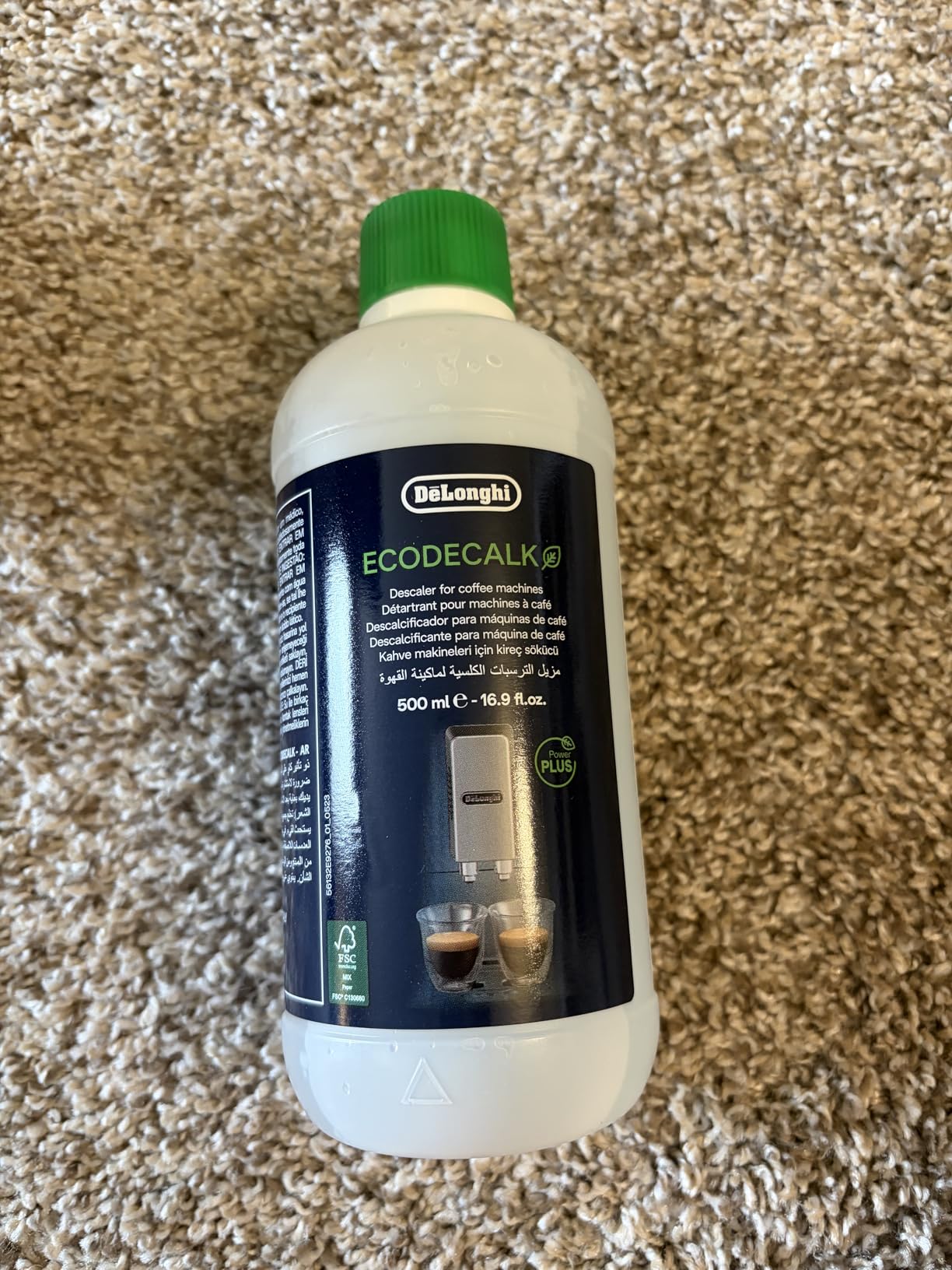 De'Longhi EcoDecalk Universal Descaler, for Coffee Machines 16.90 oz | Safe Formula, Universally Compatible, 15 Month Supply, Easy to Use customer photo 1
