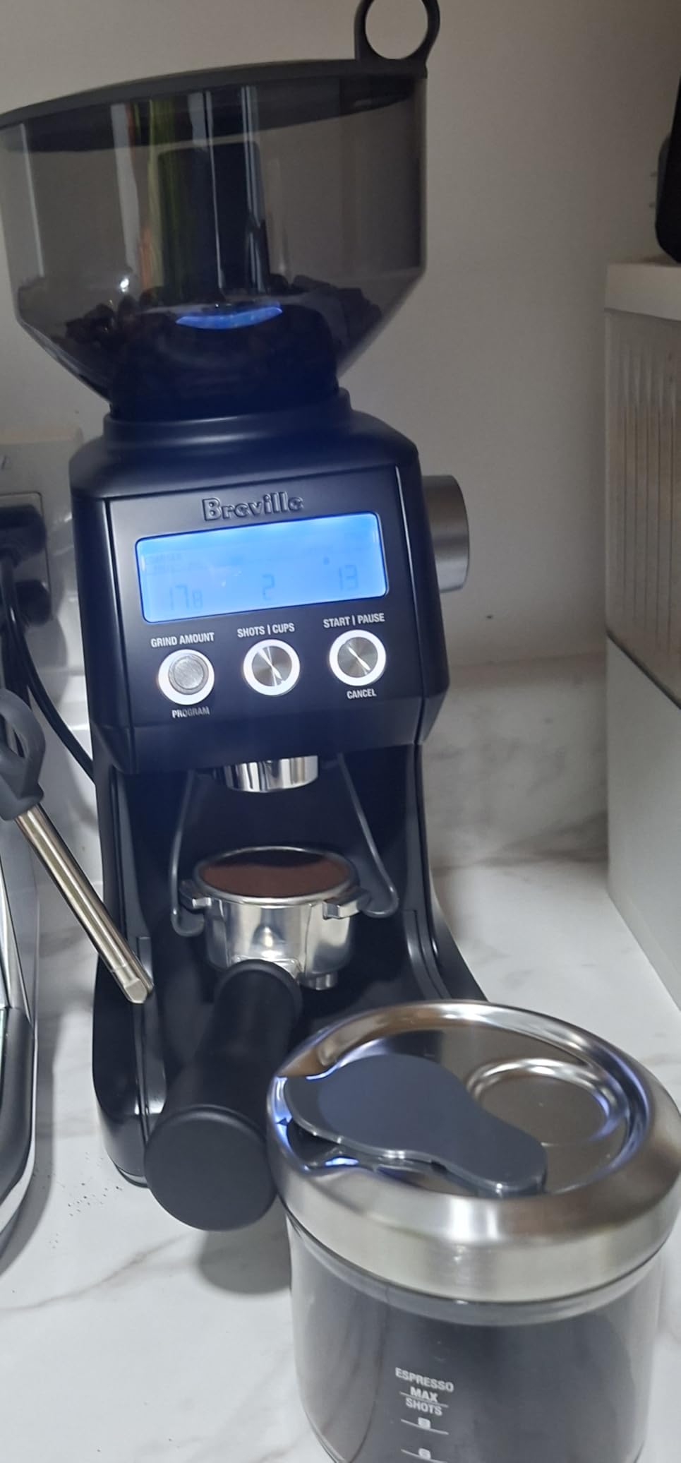 Breville BCG820BSS Smart Grinder Pro, Brushed Stainless Steel | Grind coffee and espresso beans precisely with programmable conical burr grinder including 60 settings for any brew method customer photo 2
