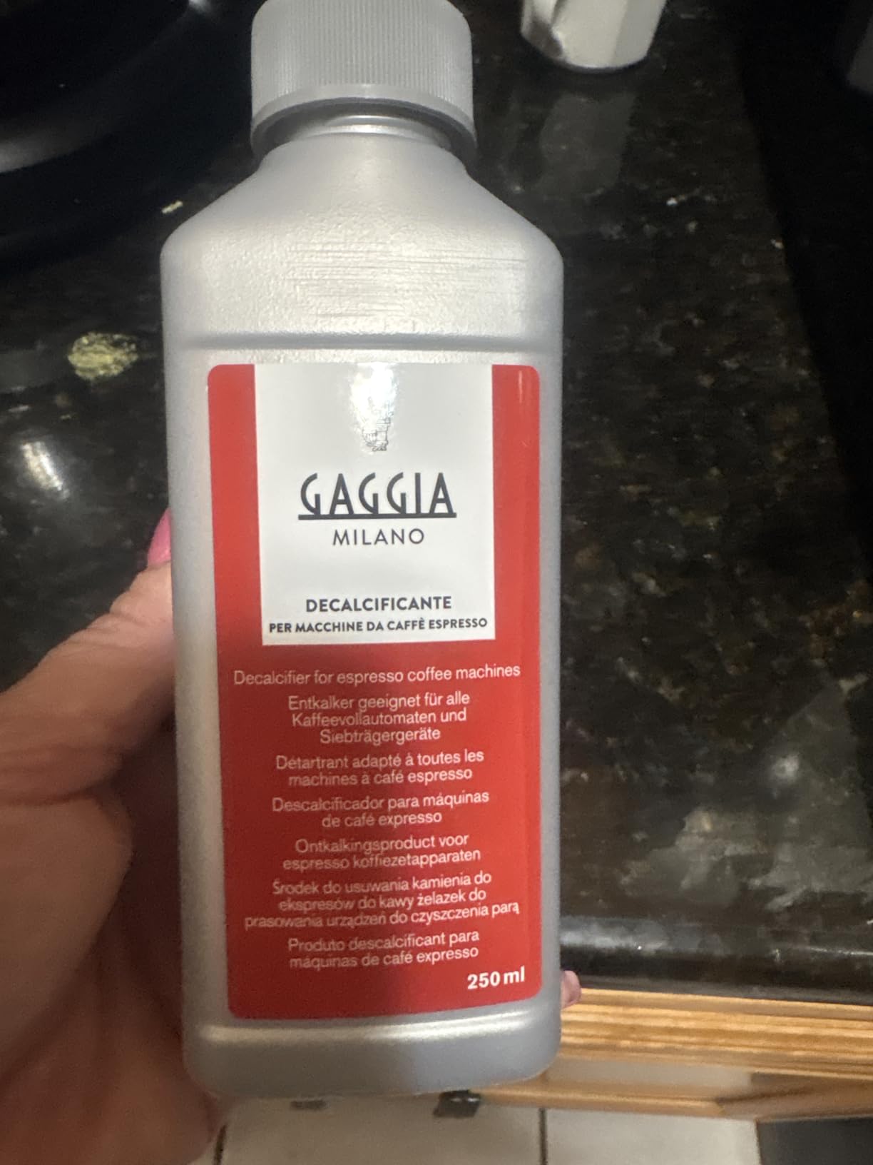 Gaggia Decalcifier Descaler Solution 250ml (2 Bottles) customer photo 1