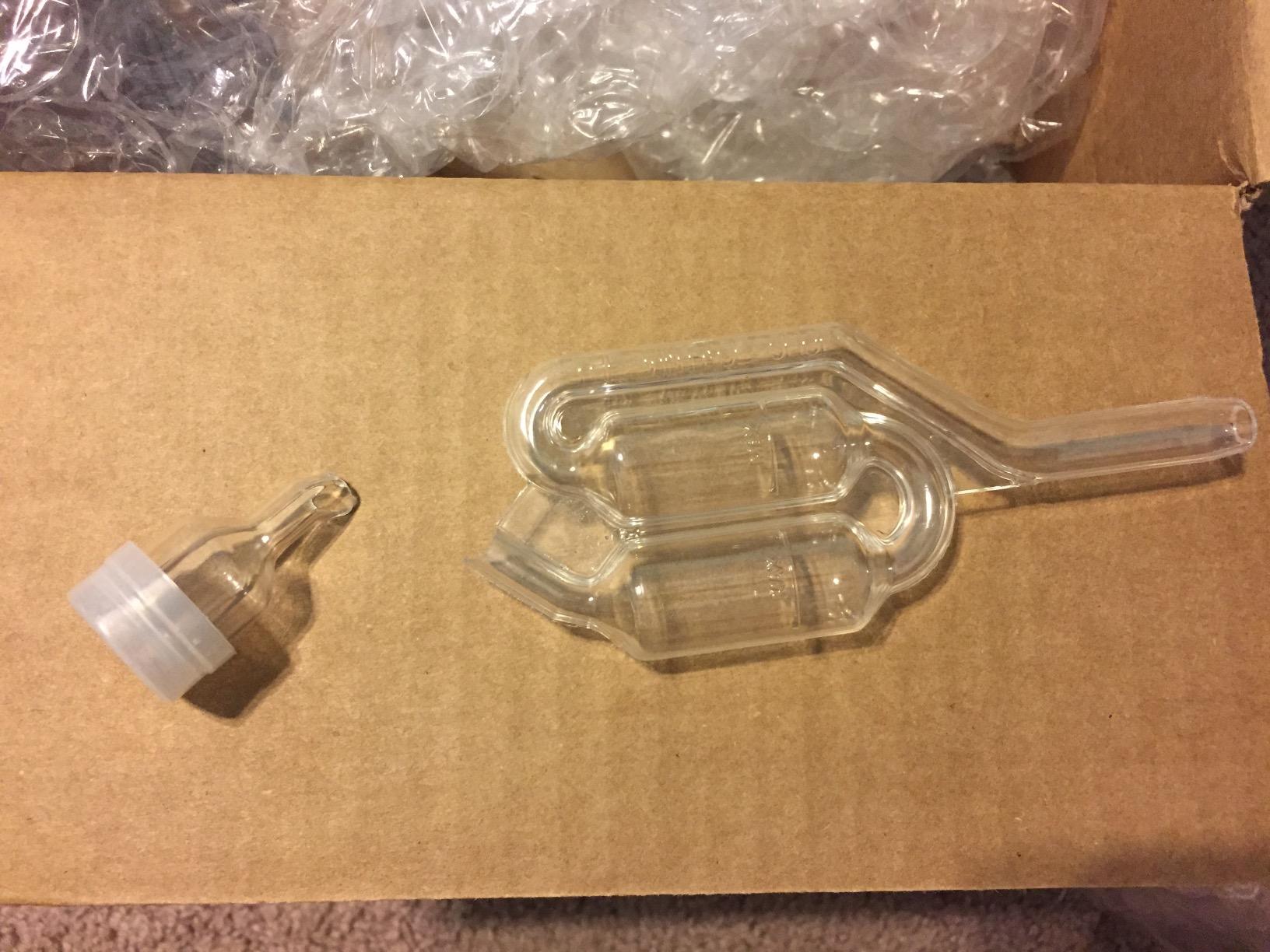 2-Pack 1 Gallon Glass Jar with Lid | Wide Mouth Twin Bubble Airlock Set | Heavy-duty Glass Jars with Airtight Lid for kombucha, pickling and brewing | Large Glass Jar with Lid has a BPA-free cap customer photo 2